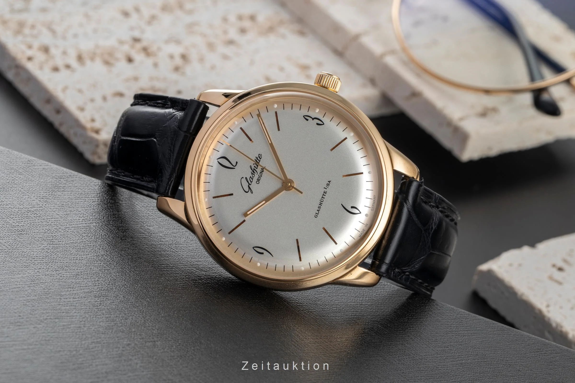 Glashütte Sixties 18 ct red gold automatic men's watch 1-39-52-01-01-04 LP: 14100EUR  [2504107] - Image 3