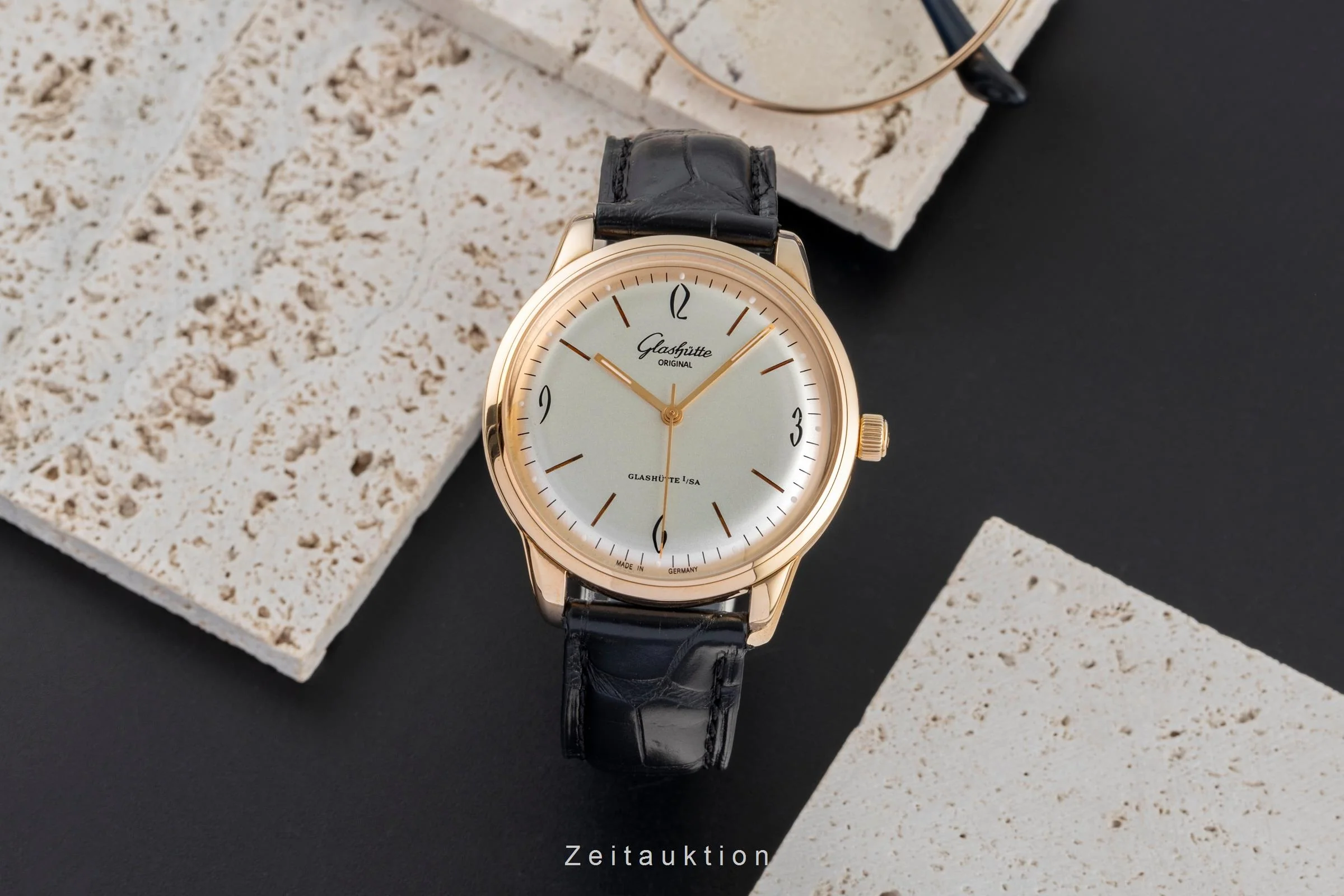 Glashütte Sixties 18 ct red gold automatic men's watch 1-39-52-01-01-04 LP: 14100EUR  [2504107] - Image 4