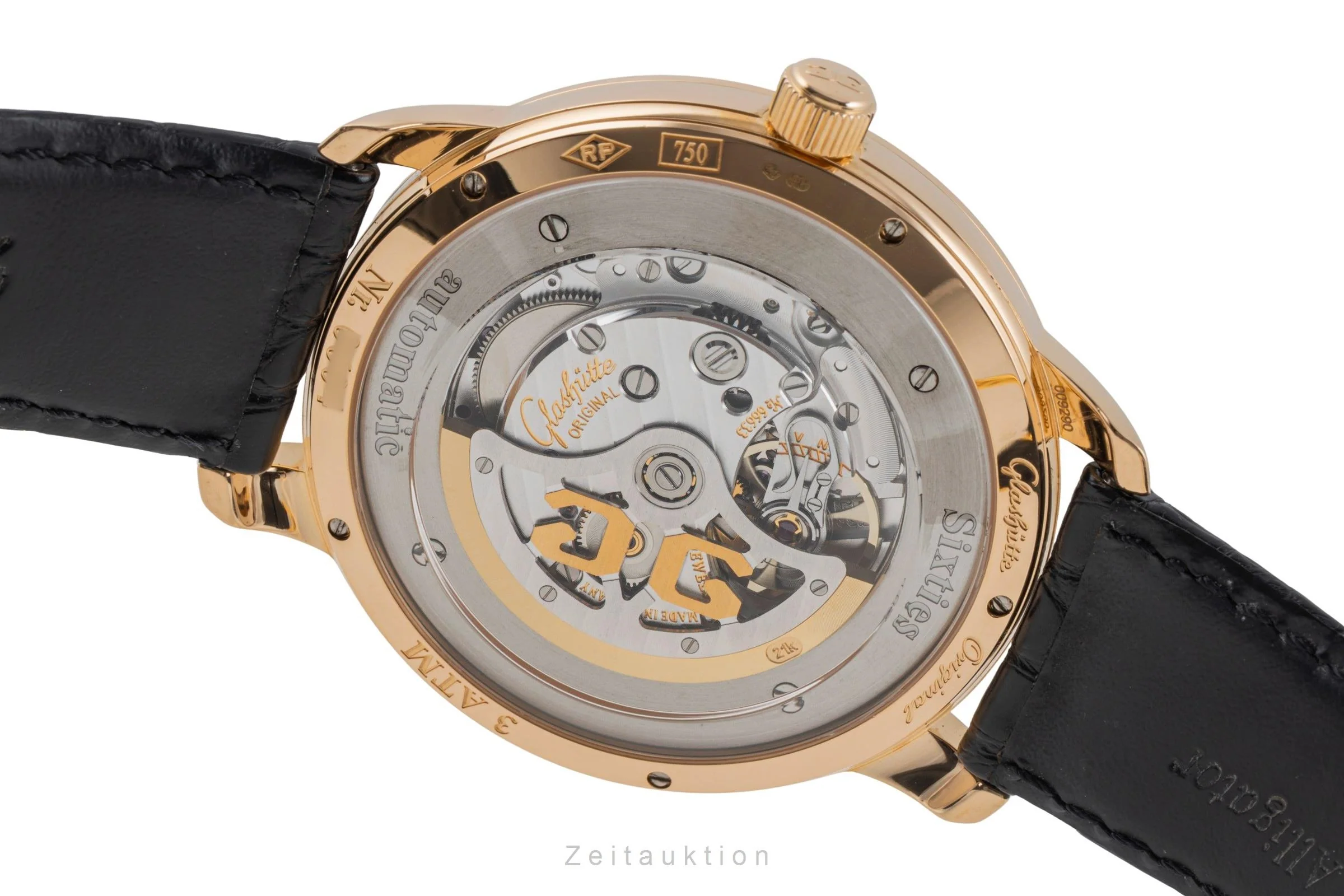 Glashütte Sixties 18 ct red gold automatic men's watch 2-39-47-01-01-04 LP: 18200EUR  [2506753] - Image 12