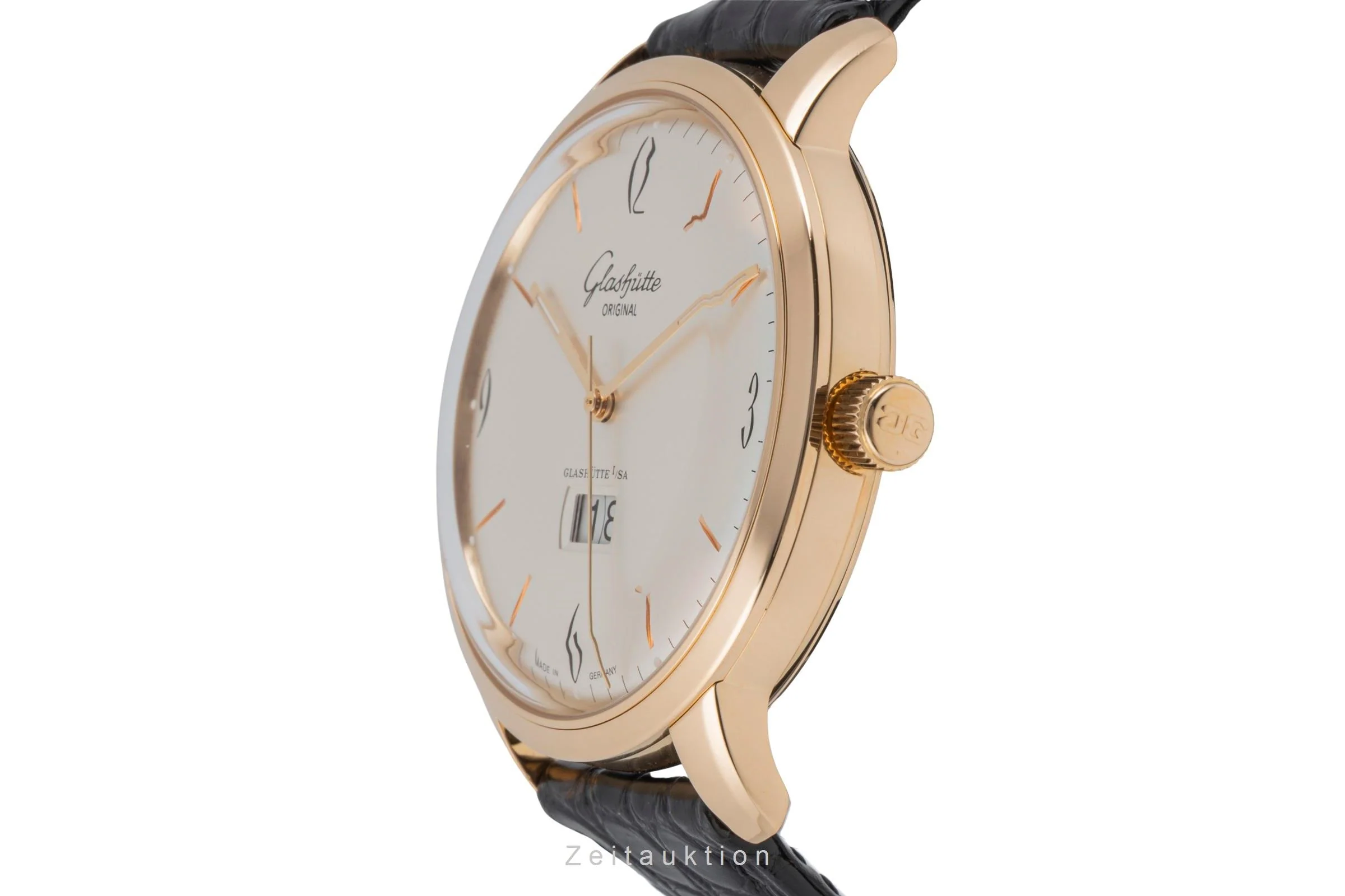 Glashütte Sixties 18 ct red gold automatic men's watch 2-39-47-01-01-04 LP: 18200EUR  [2506753] - Image 7
