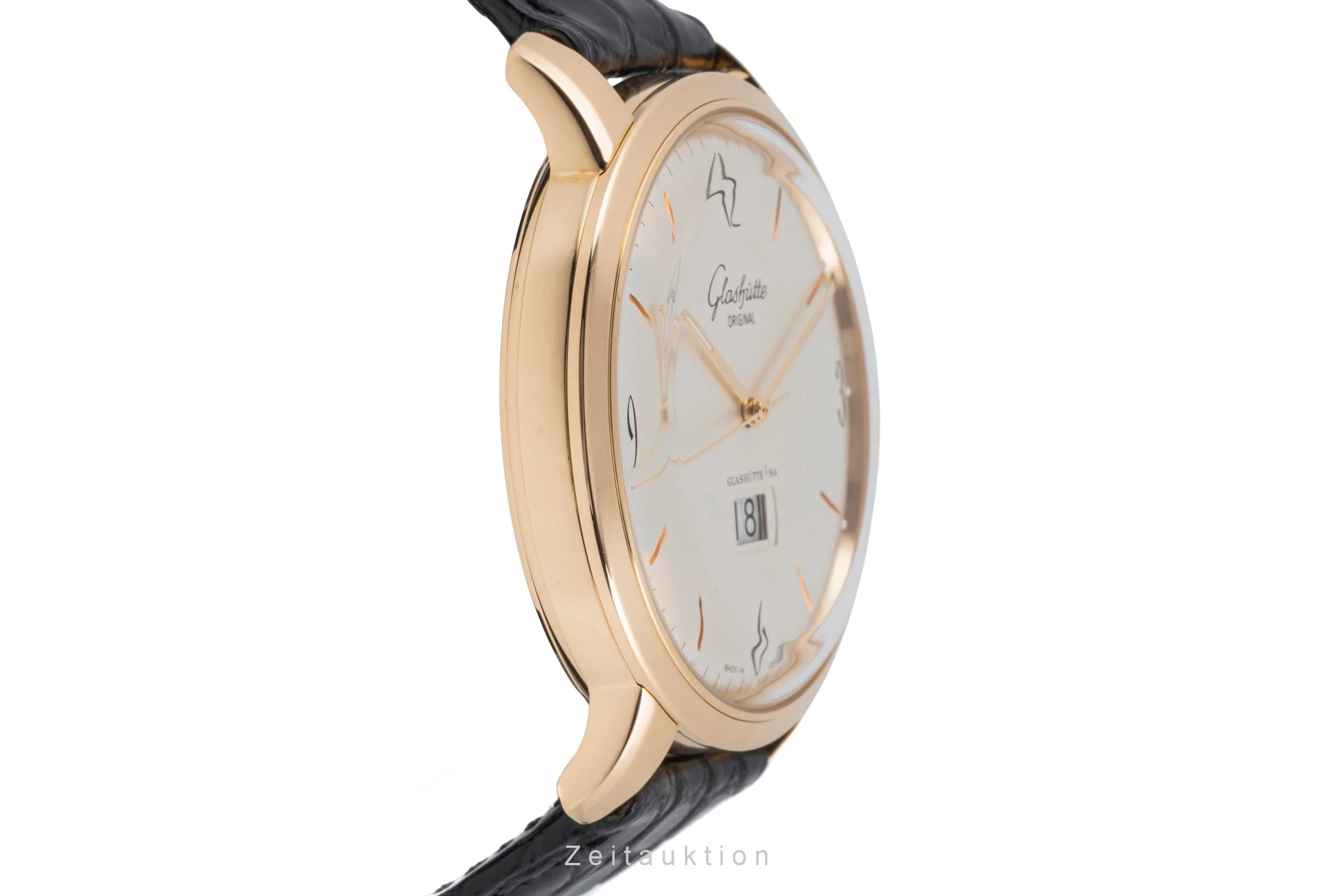 Glashütte Sixties 18 ct red gold automatic men's watch 2-39-47-01-01-04 LP: 18200EUR  [2506753] - Image 8