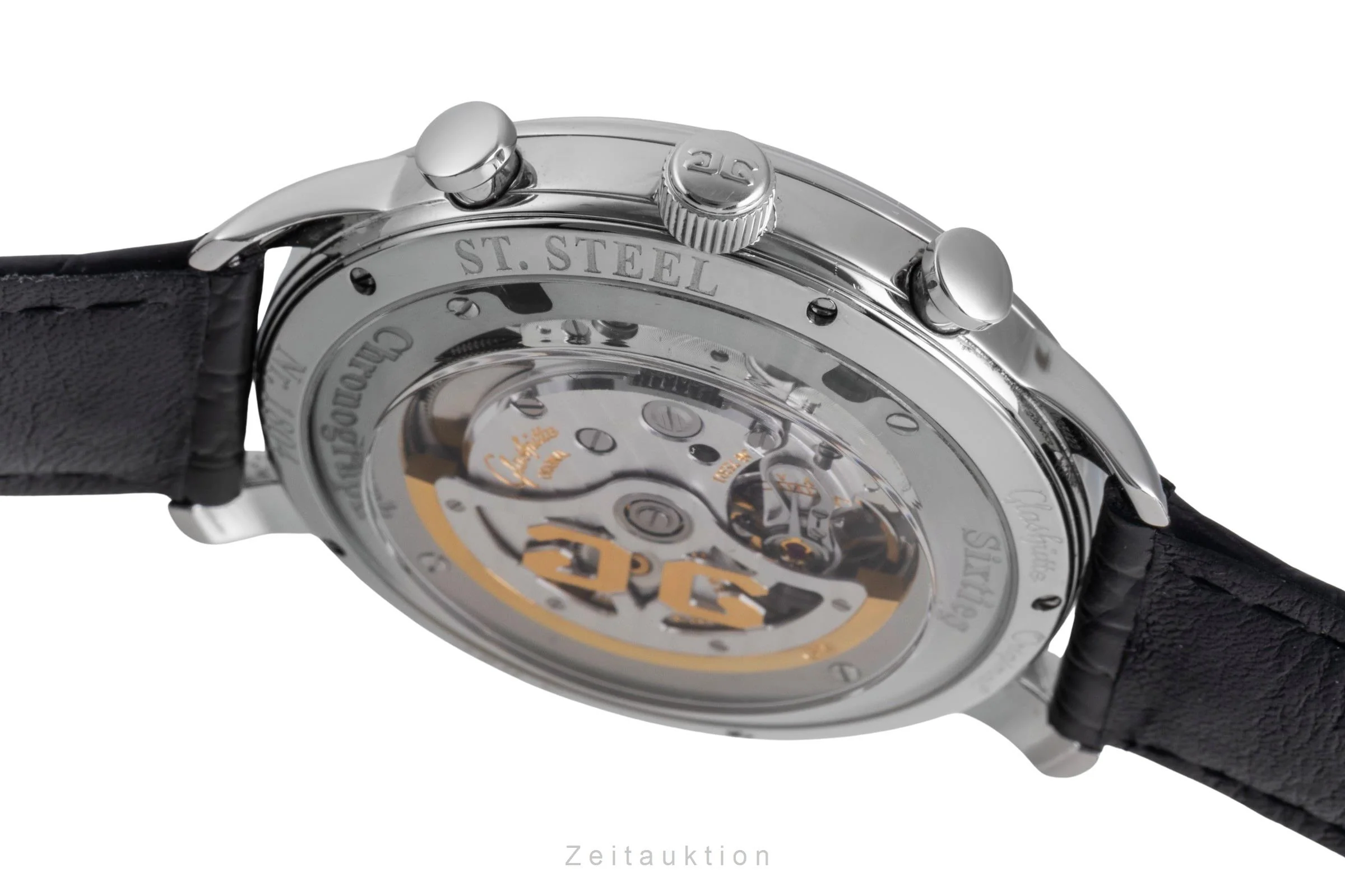 Glashütte Sixties chronograph steel automatic men's watch 1-39-34-02-22-04 LP: 9500EUR  [2600160] - Image 13