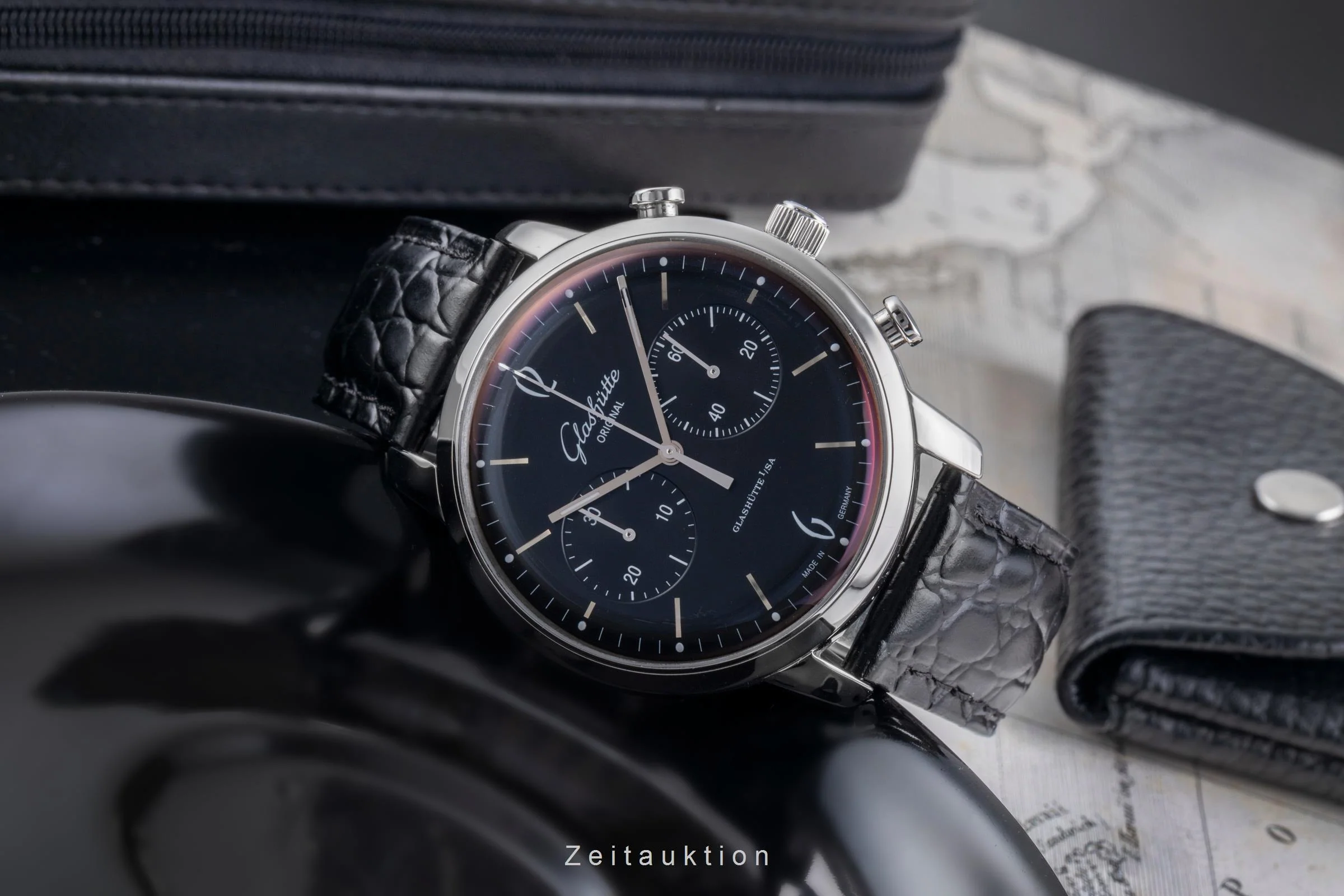 Glashütte Sixties chronograph steel automatic men's watch 1-39-34-02-22-04 LP: 9500EUR  [2600160] - Image 3