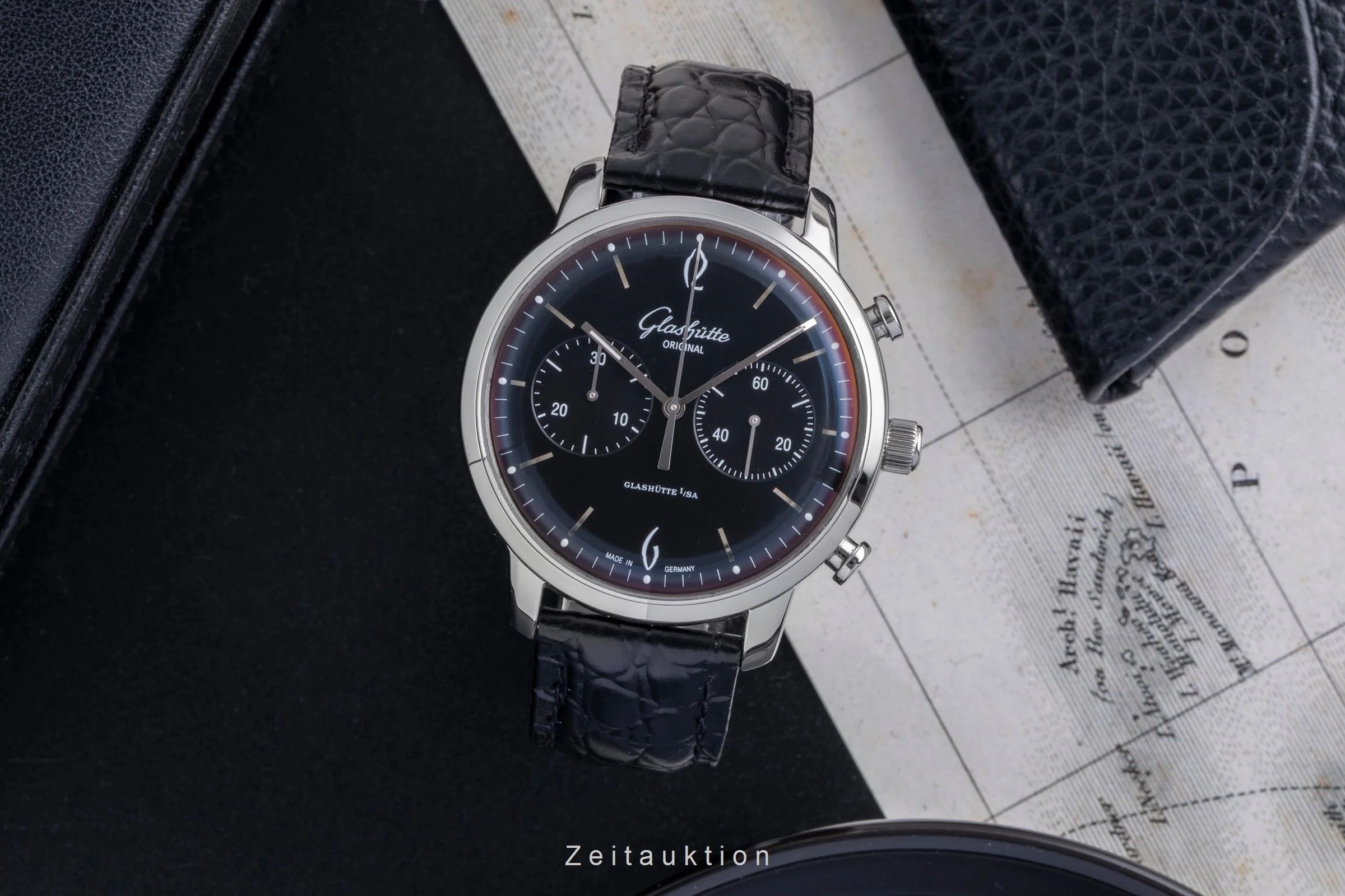 Glashütte Sixties chronograph steel automatic men's watch 1-39-34-02-22-04 LP: 9500EUR  [2600160] - Image 4