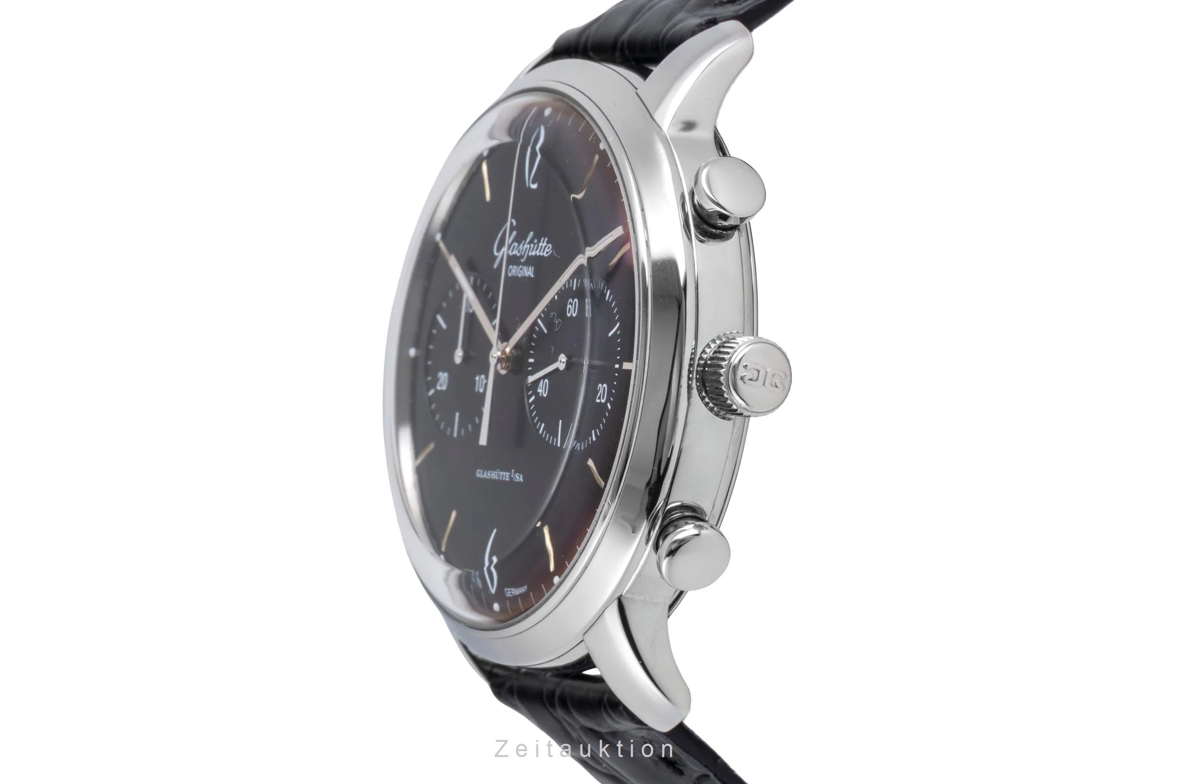 Glashütte Sixties chronograph steel automatic men's watch 1-39-34-02-22-04 LP: 9500EUR  [2600160] - Image 7