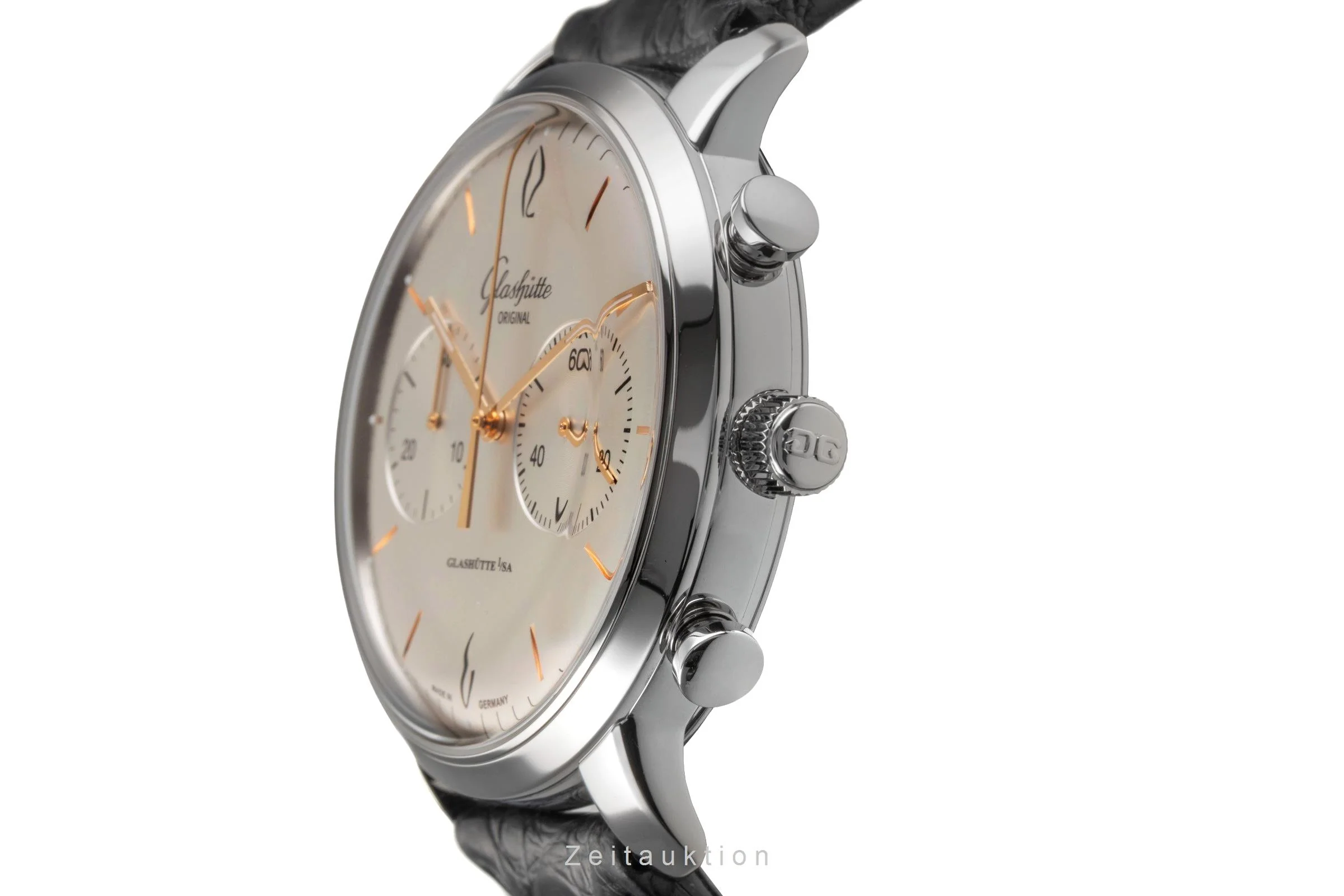 Glashütte Sixties chronograph steel automatic men's watch 1-39-34-03-22-04 LP: 8800EUR  [2503849] - Image 12