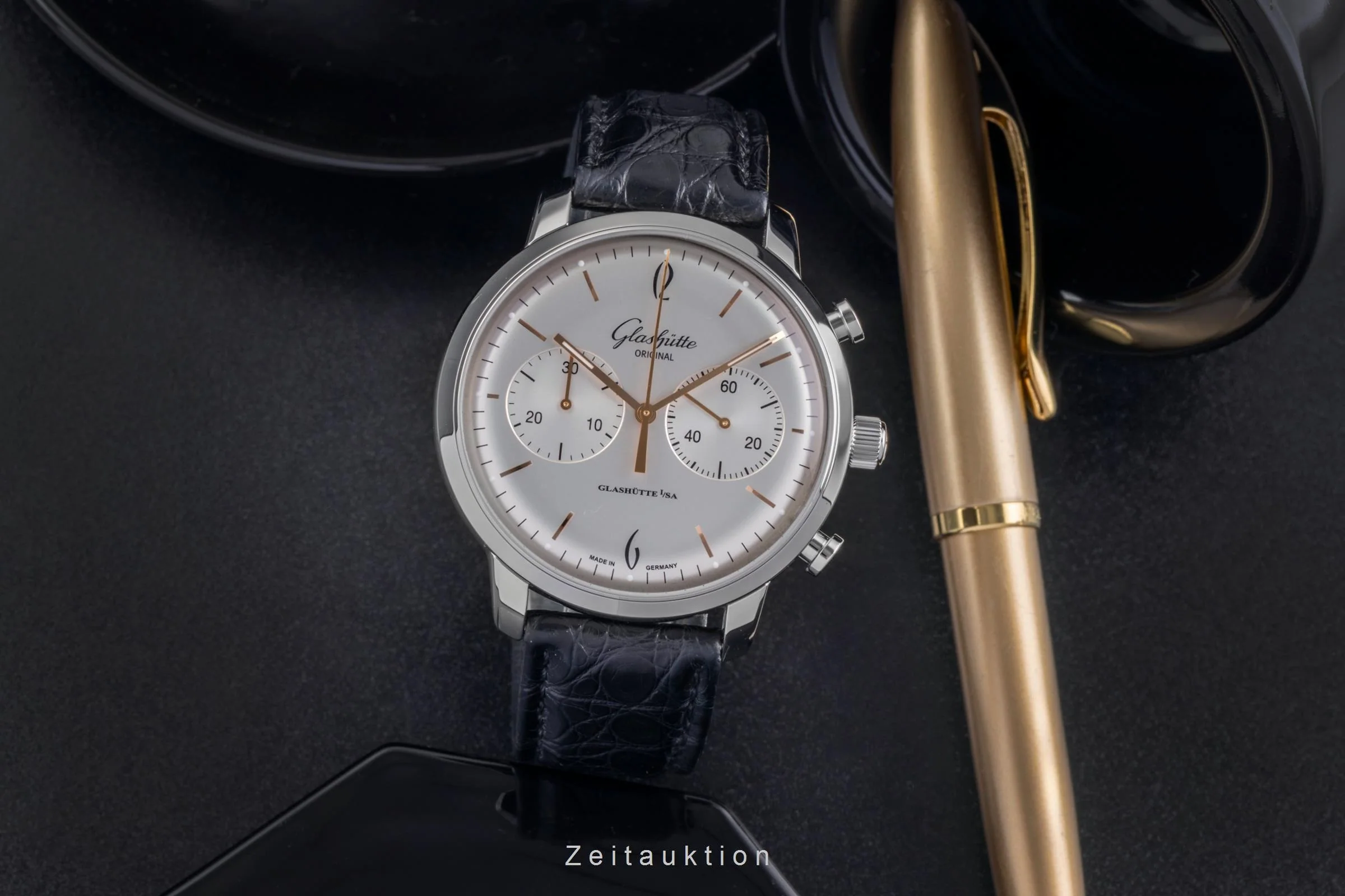 Glashütte Sixties chronograph steel automatic men's watch 1-39-34-03-22-04 LP: 8800EUR  [2503849] - Image 4
