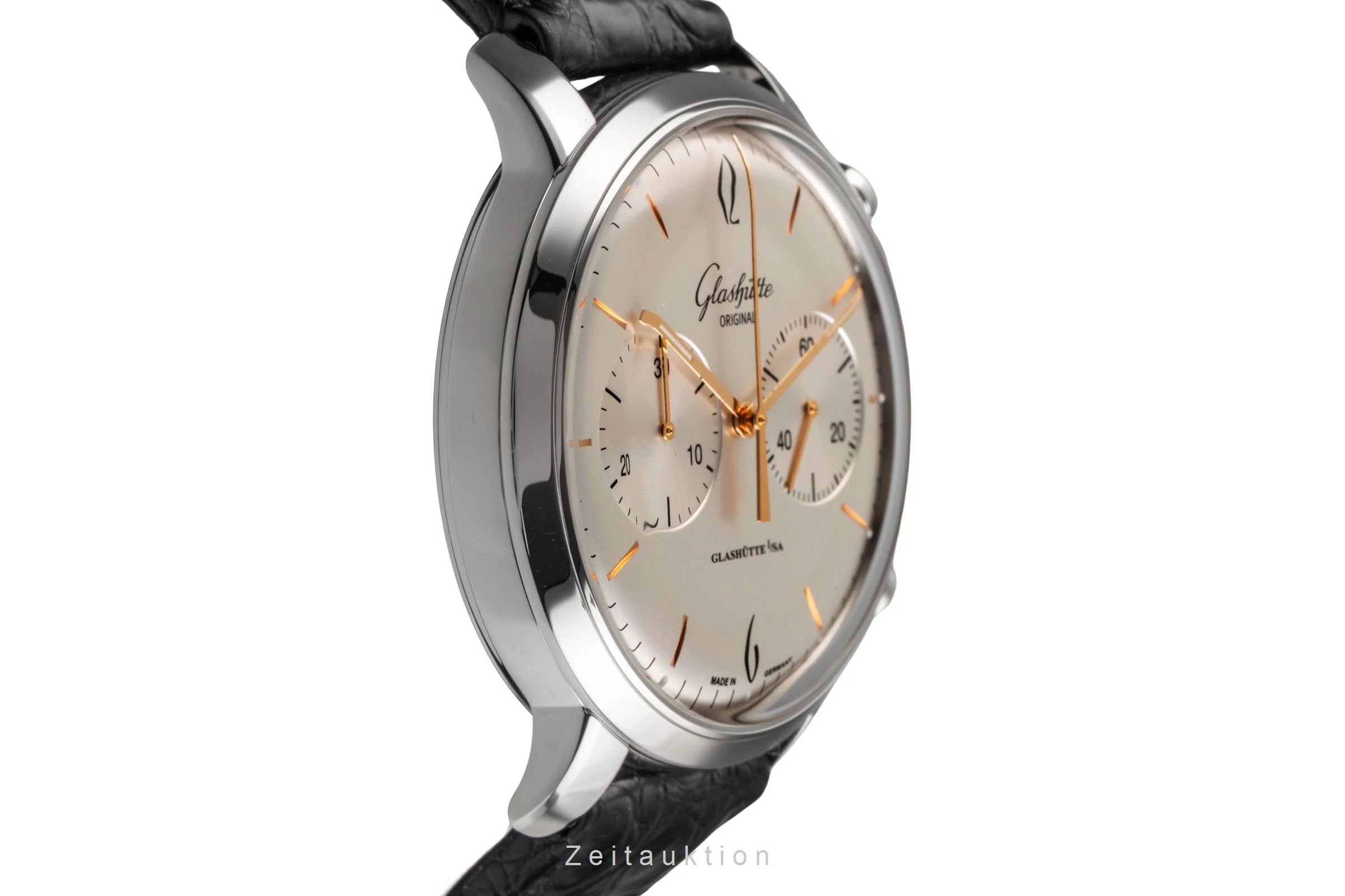 Glashütte Sixties chronograph steel automatic men's watch 1-39-34-03-22-04 LP: 8800EUR  [2503849] - Image 8