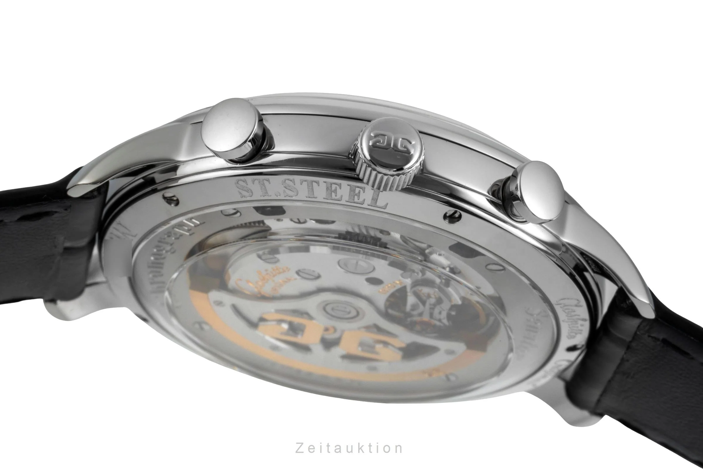Glashütte Sixties chronograph steel automatic men's watch 1-39-34-03-22-04 LP: 8800EUR  [2505655] - Image 12