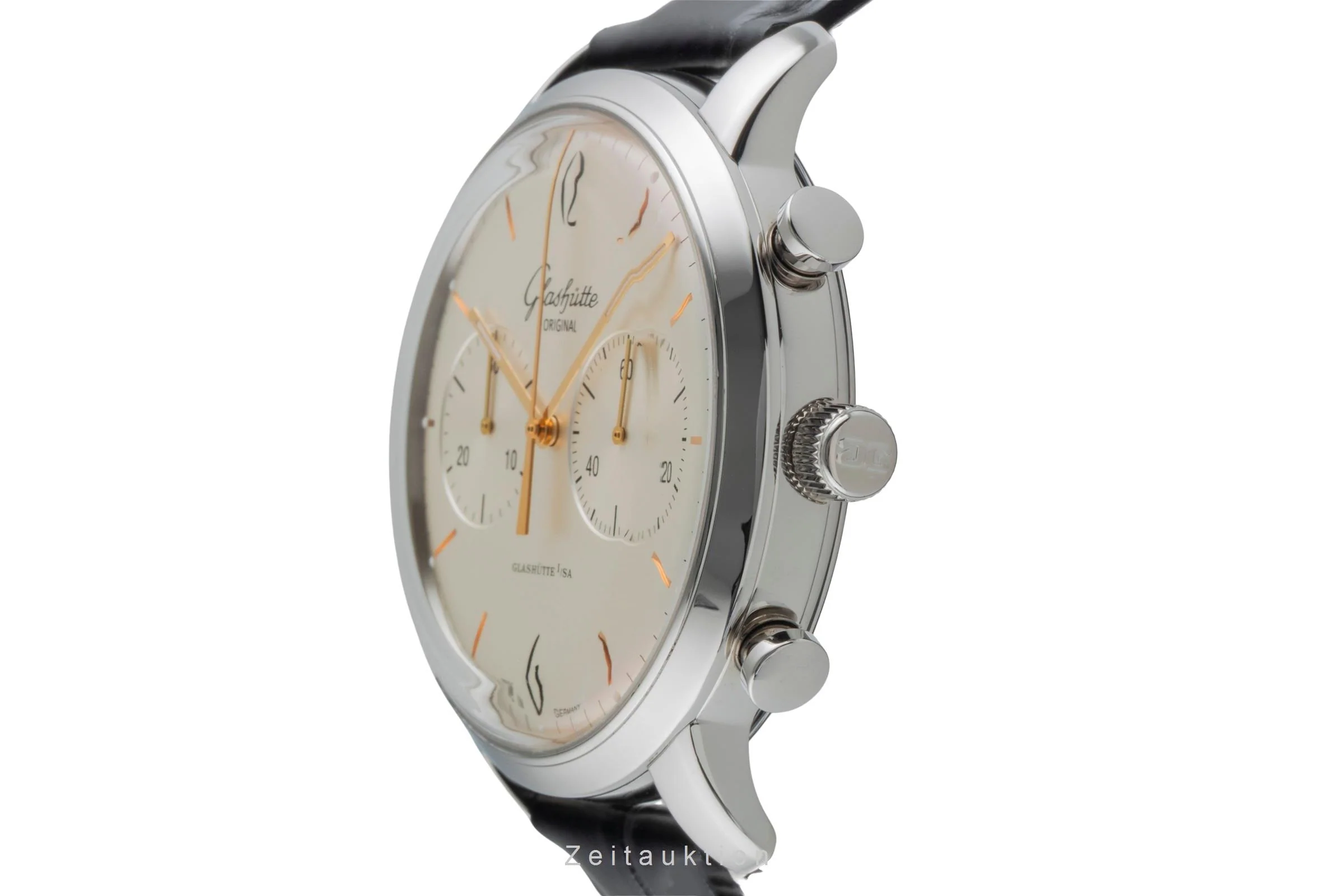 Glashütte Sixties chronograph steel automatic men's watch 1-39-34-03-22-04 LP: 8800EUR  [2505655] - Image 7