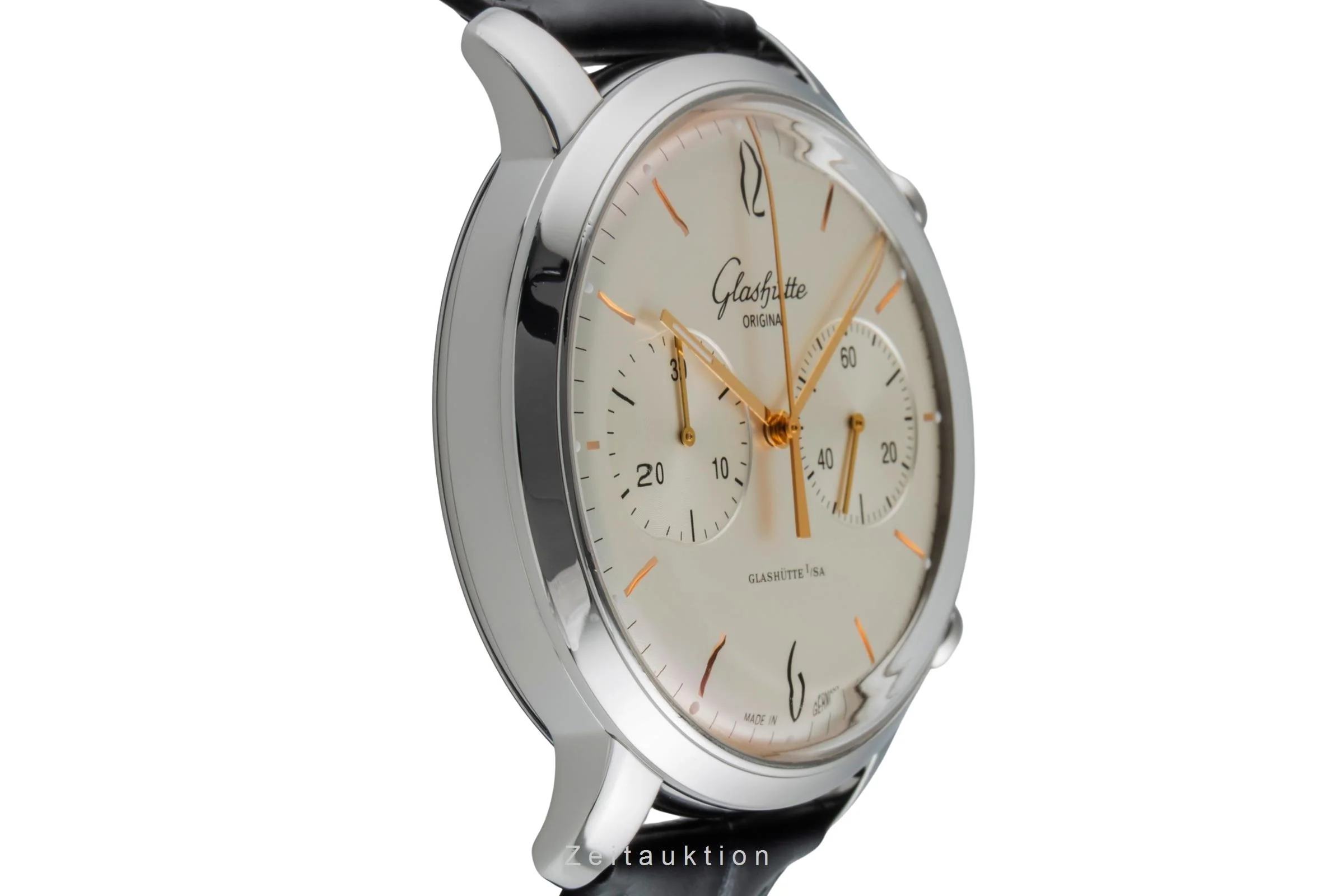 Glashütte Sixties chronograph steel automatic men's watch 1-39-34-03-22-04 LP: 8800EUR  [2505655] - Image 8