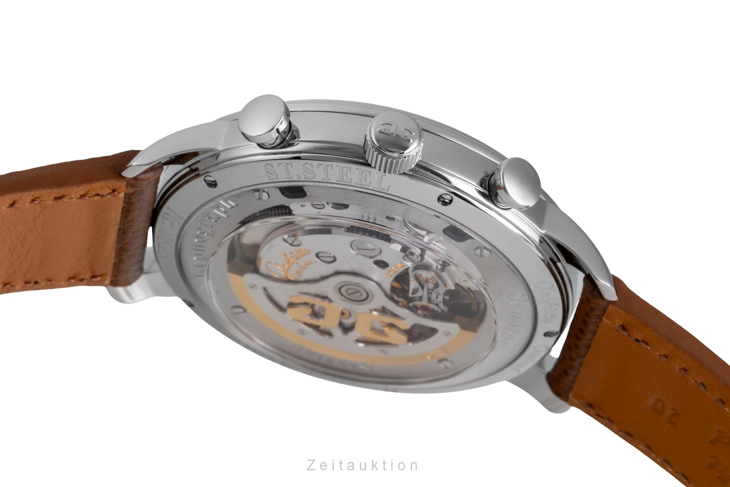 Glashütte Sixties chronograph steel automatic men's watch 1-39-34-03-22-04 LP: 8800EUR  [2507536] - Image 13