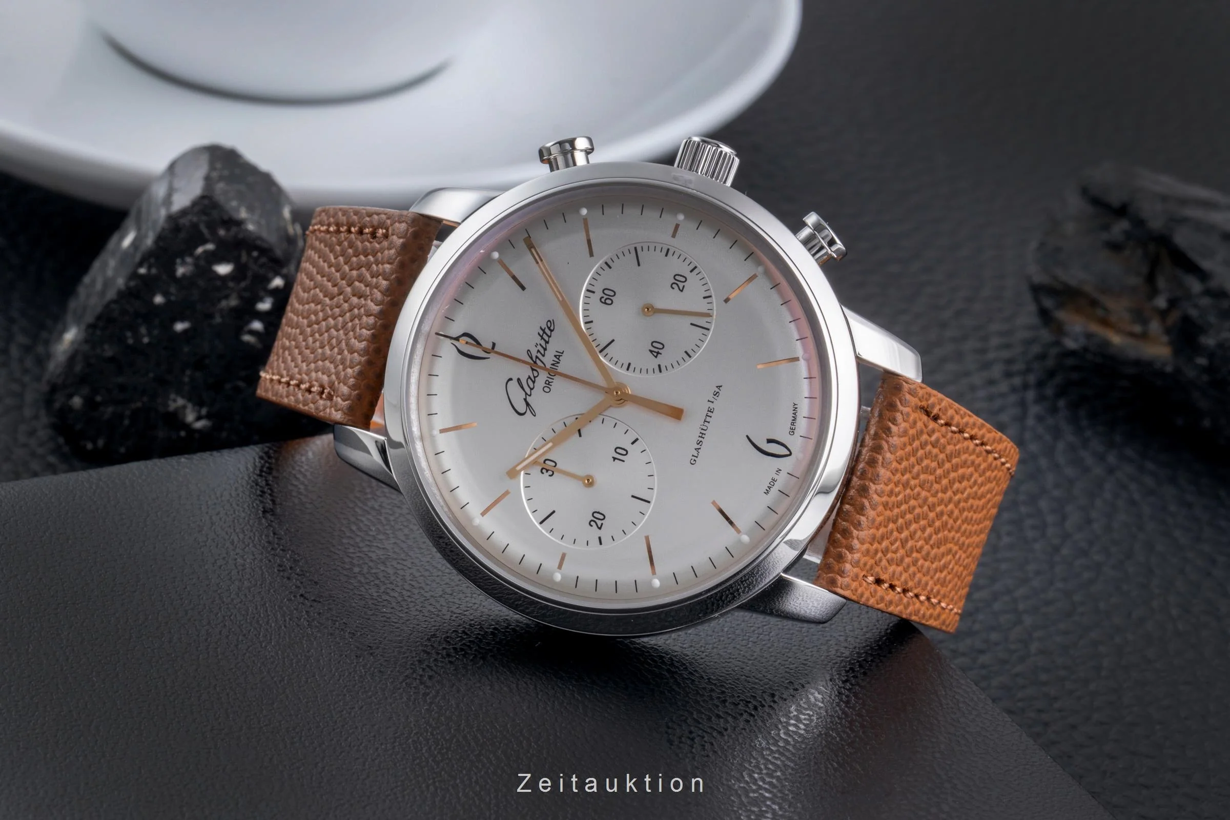 Glashütte Sixties chronograph steel automatic men's watch 1-39-34-03-22-04 LP: 8800EUR  [2507536] - Image 3