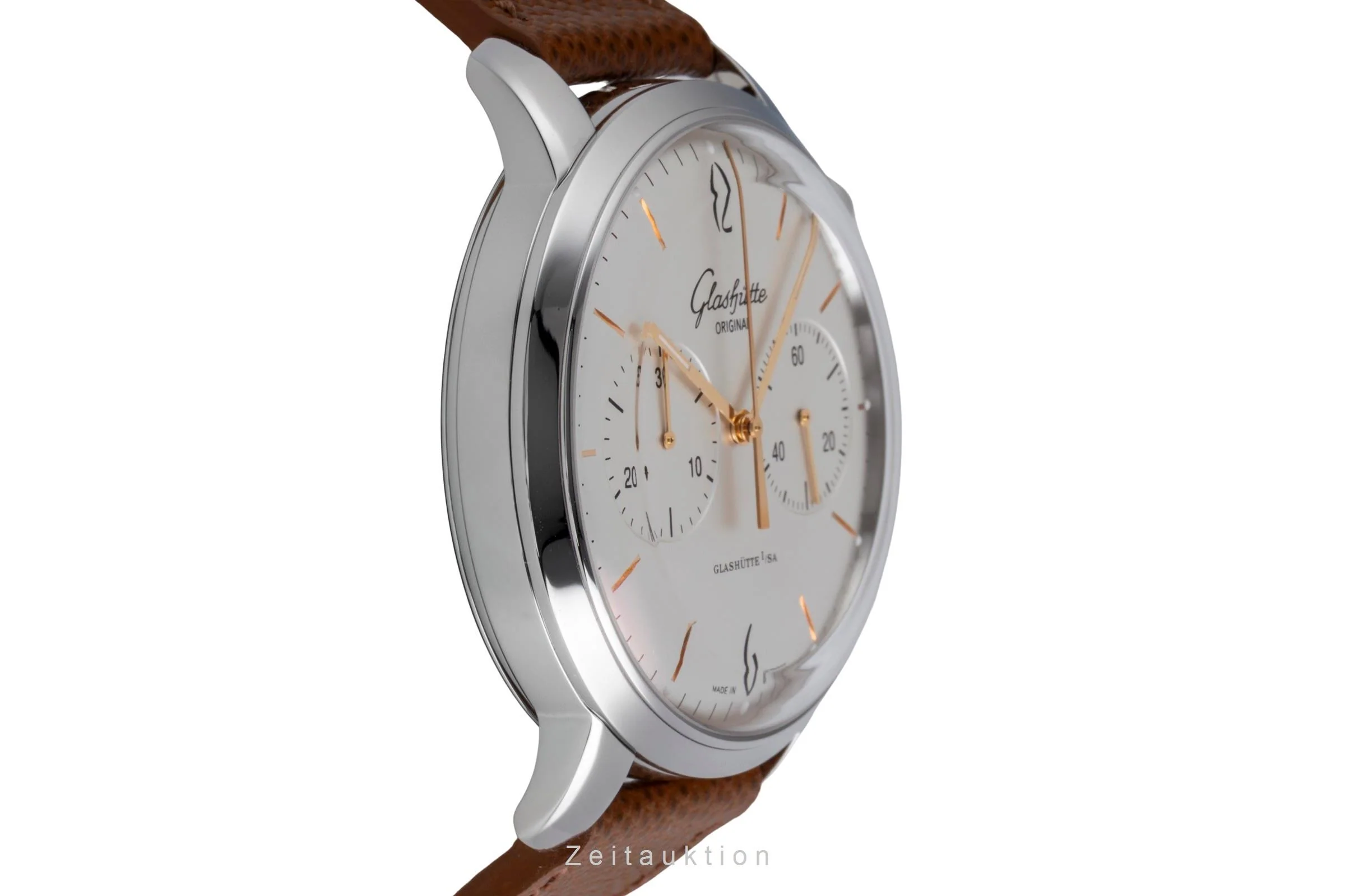 Glashütte Sixties chronograph steel automatic men's watch 1-39-34-03-22-04 LP: 8800EUR  [2507536] - Image 8