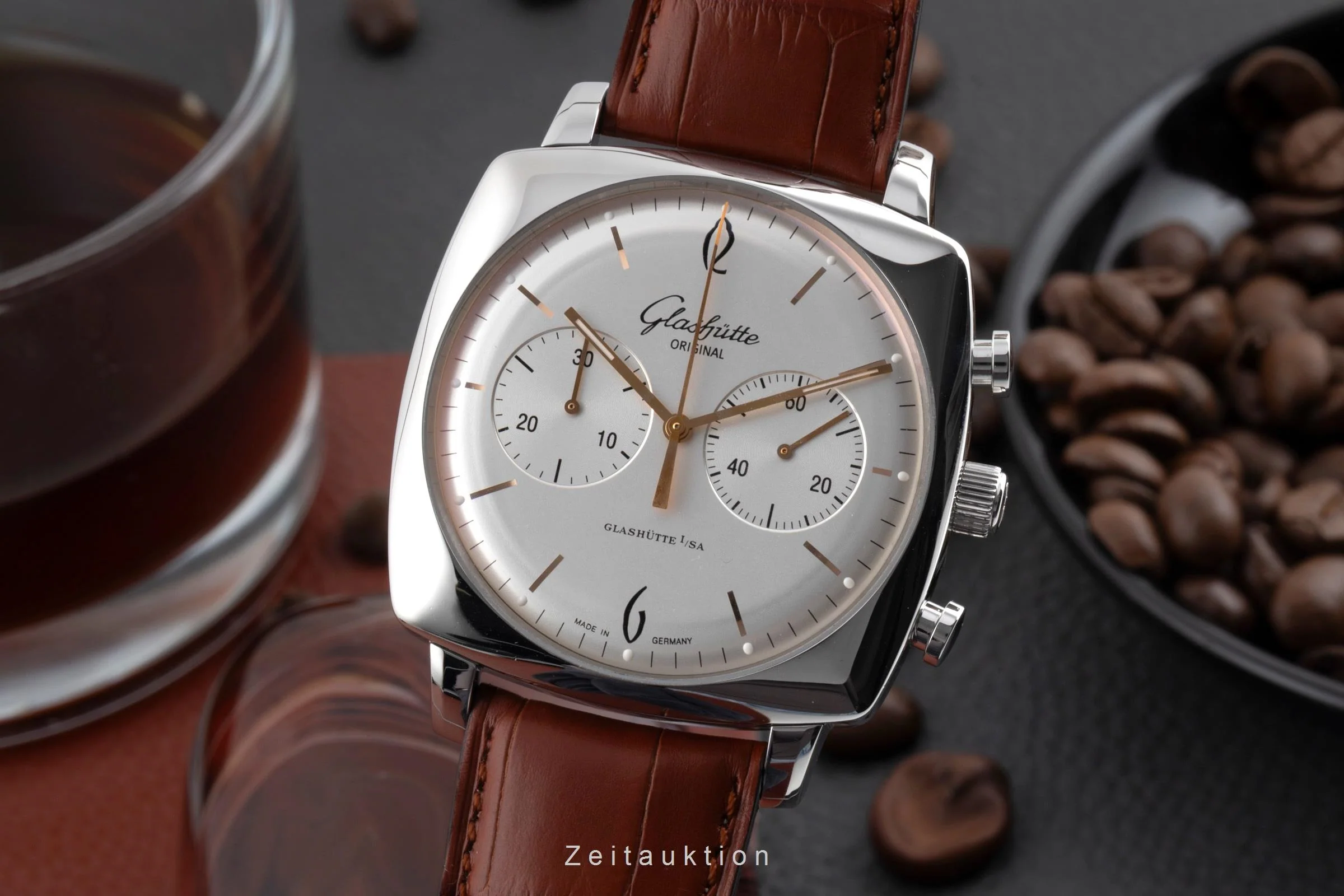 Glashütte Sixties chronograph steel automatic men's watch 1-39-34-03-32-04 LP: 8800EUR  [2600713] - Image 2
