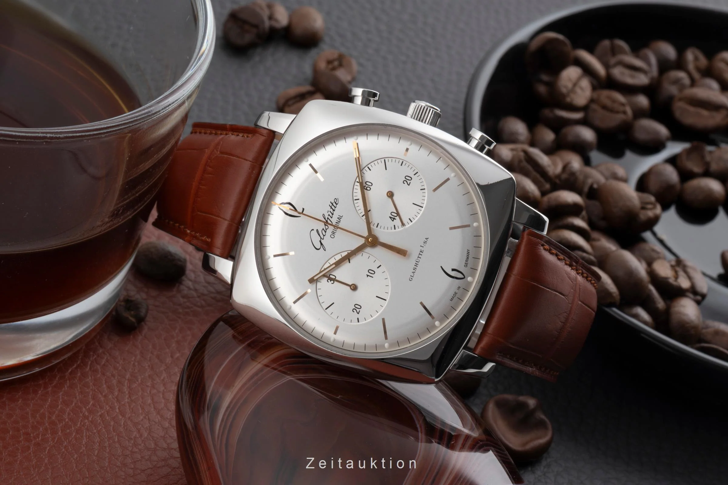 Glashütte Sixties chronograph steel automatic men's watch 1-39-34-03-32-04 LP: 8800EUR  [2600713] - Image 3