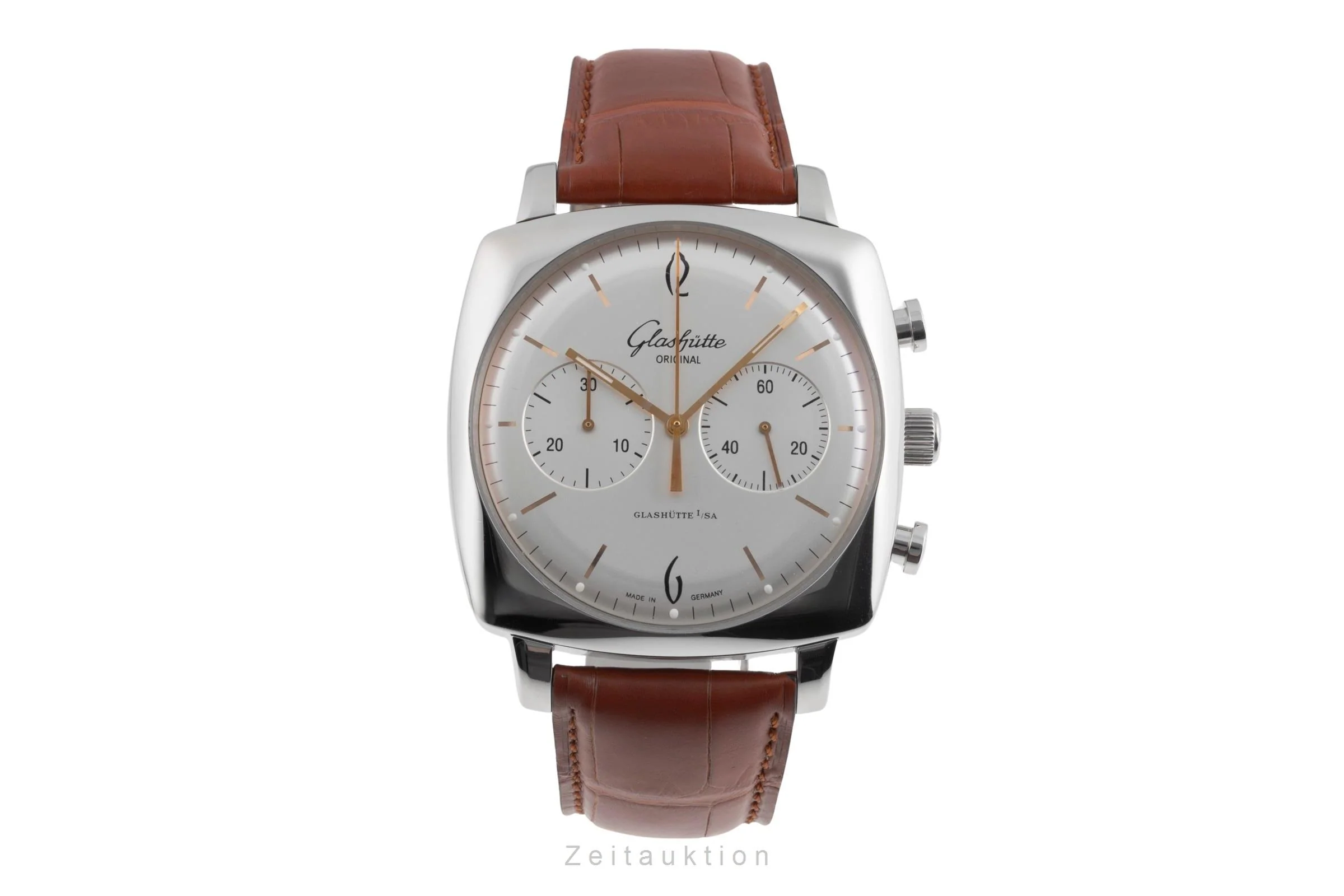 Glashütte Sixties chronograph steel automatic men's watch 1-39-34-03-32-04 LP: 8800EUR  [2600713] - Image 5