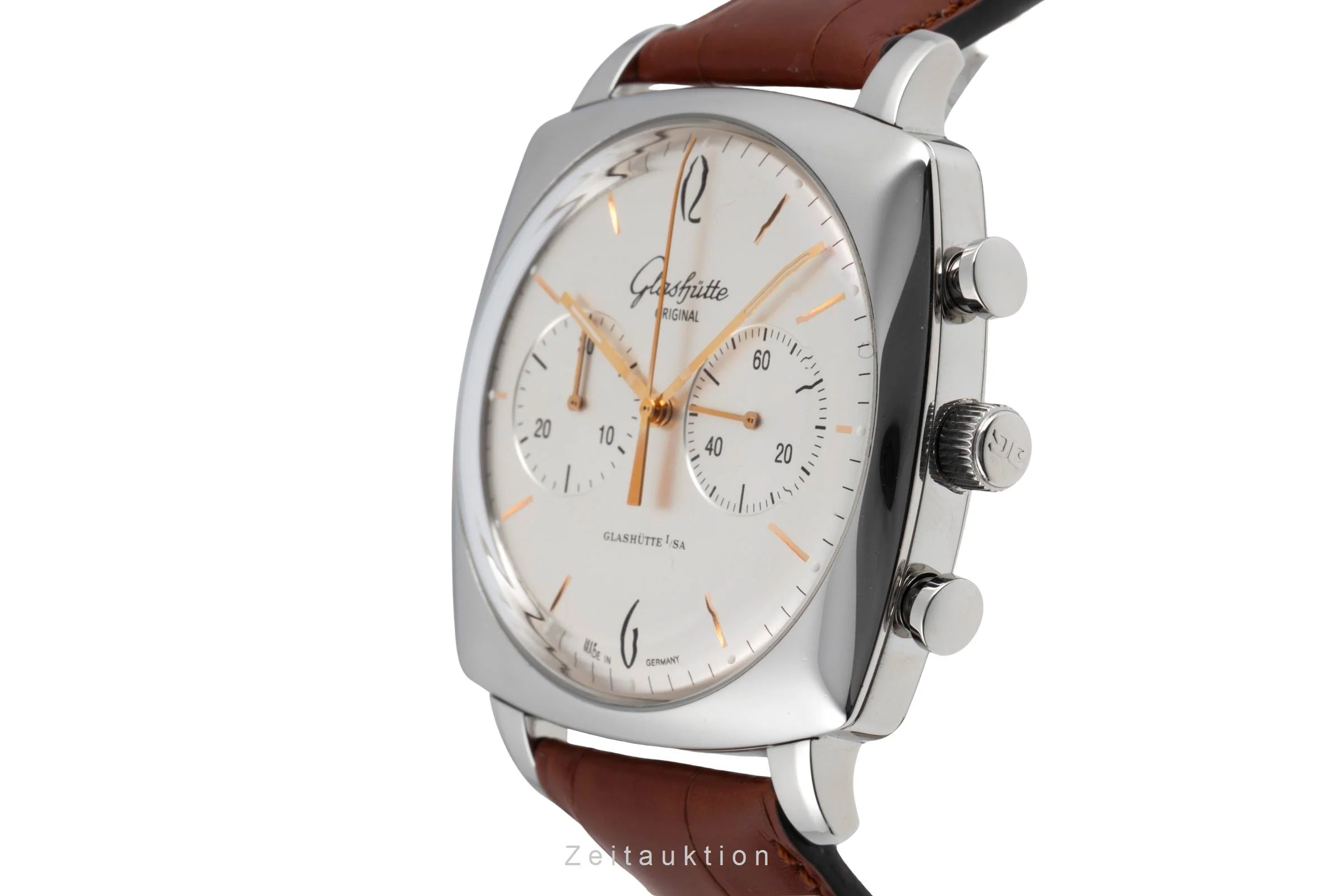 Glashütte Sixties chronograph steel automatic men's watch 1-39-34-03-32-04 LP: 8800EUR  [2600713] - Image 7