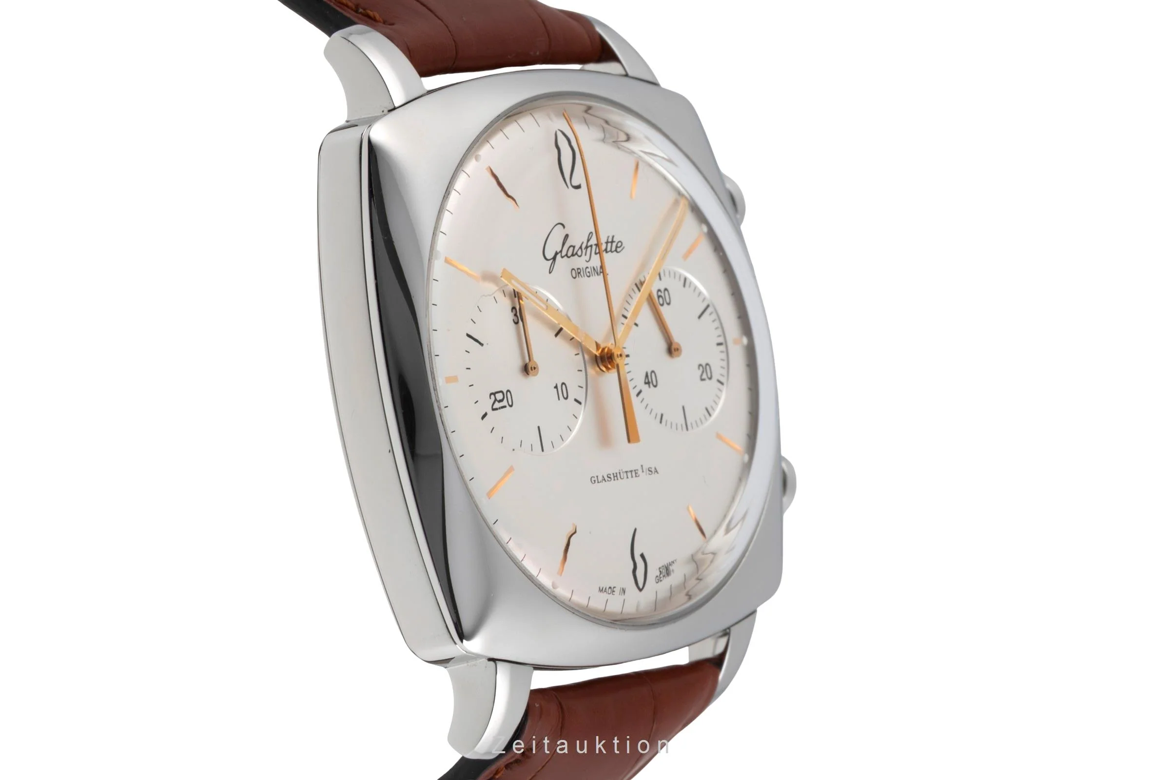 Glashütte Sixties chronograph steel automatic men's watch 1-39-34-03-32-04 LP: 8800EUR  [2600713] - Image 8