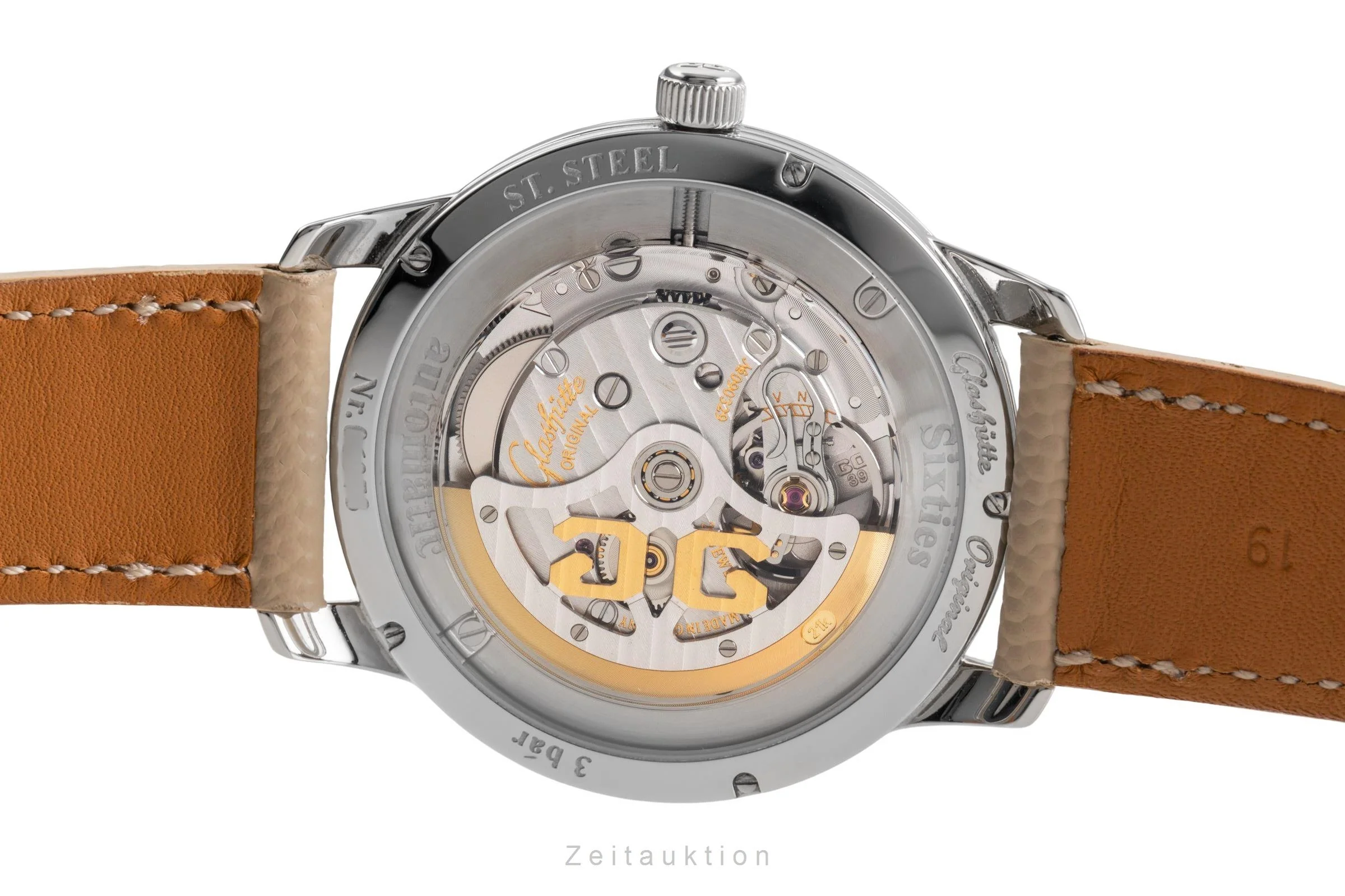 Glashütte Sixties steel automatic men's watch 1-39-52-01-02-04	  [2503654] - Image 12
