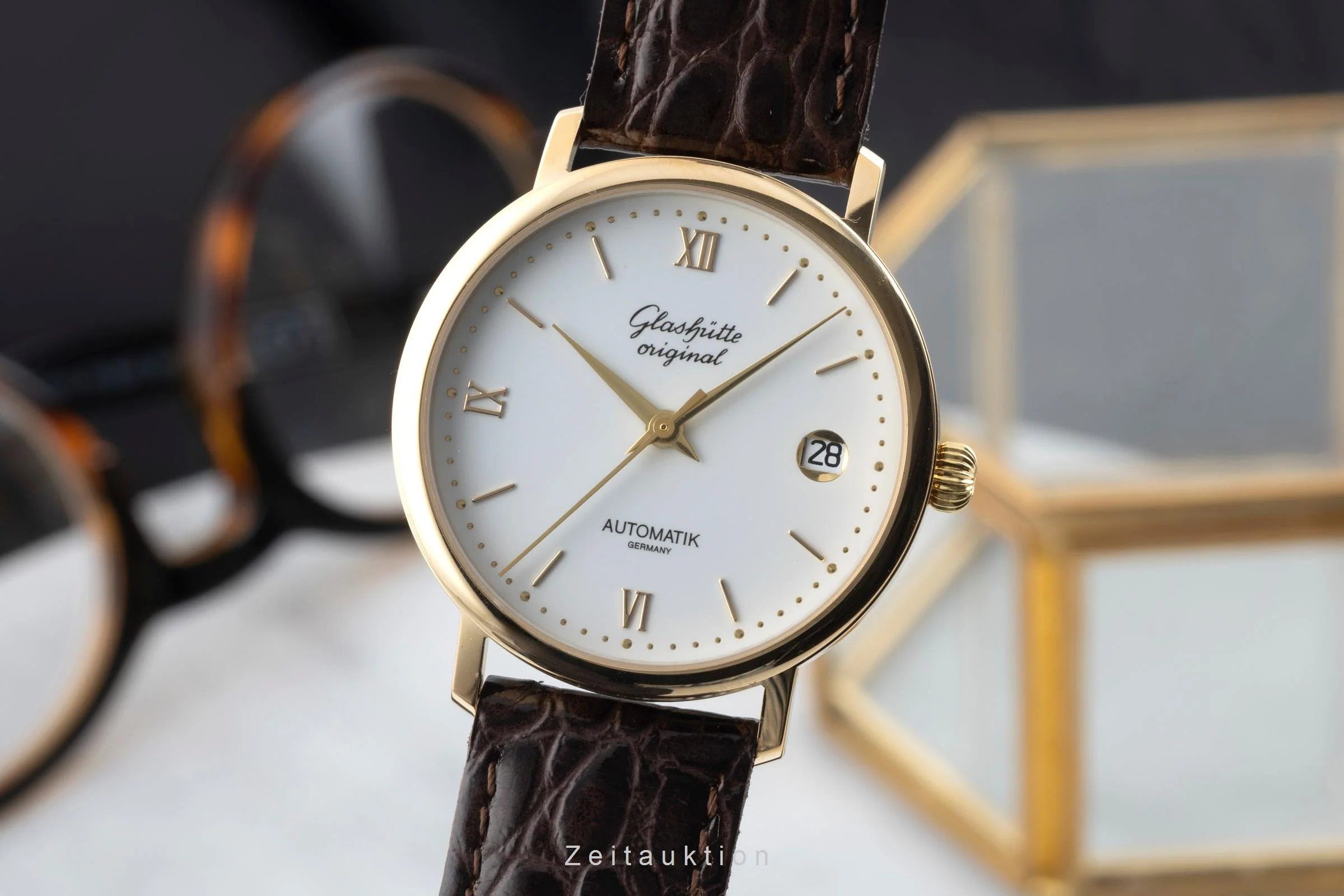 Glashütte Spezimat gilt-brass automatic men's watch 10-31-04-02-55 Limited  [2600055] - Image 2
