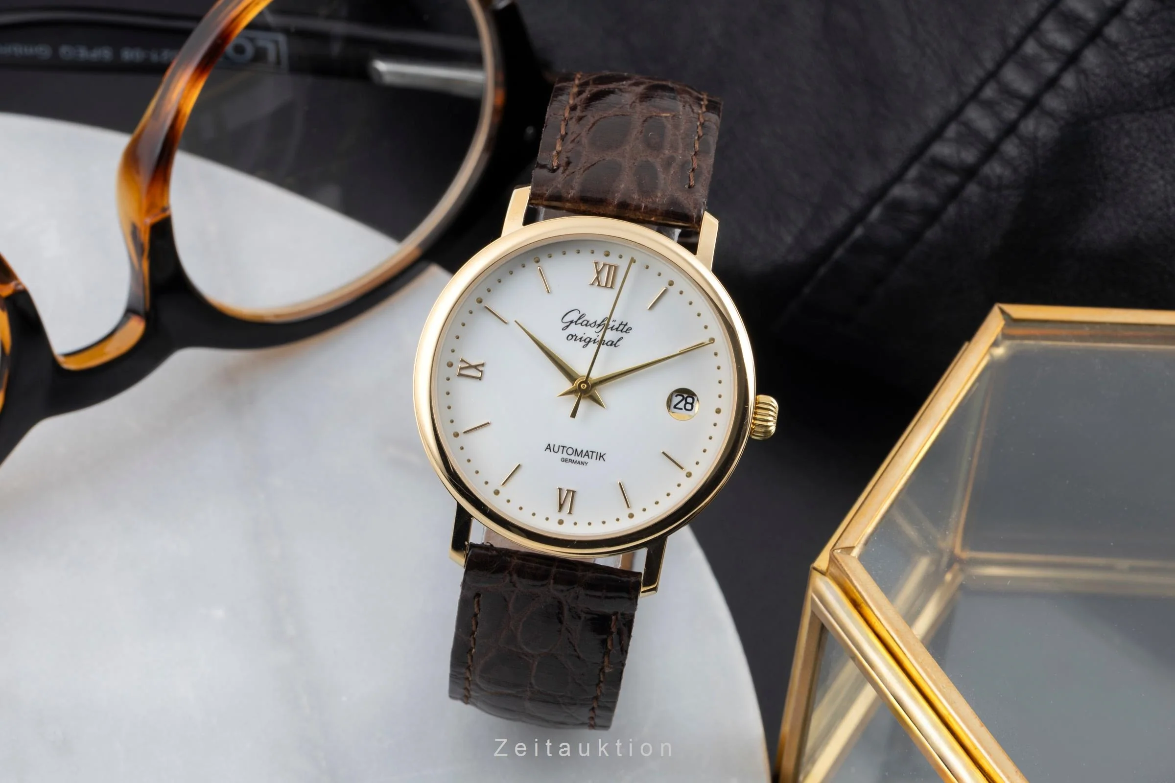 Glashütte Spezimat gilt-brass automatic men's watch 10-31-04-02-55 Limited  [2600055] - Image 4
