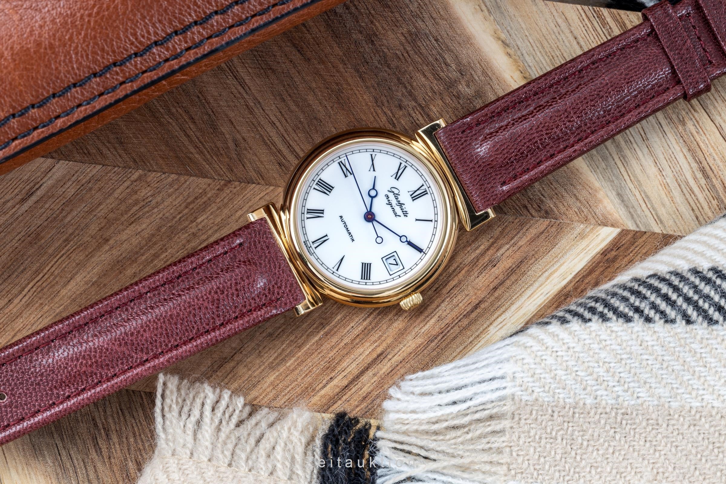 Glashütte Spezimat gold-plated automatic men's watch 10-31-03-04-04  [2205556] - Image 2
