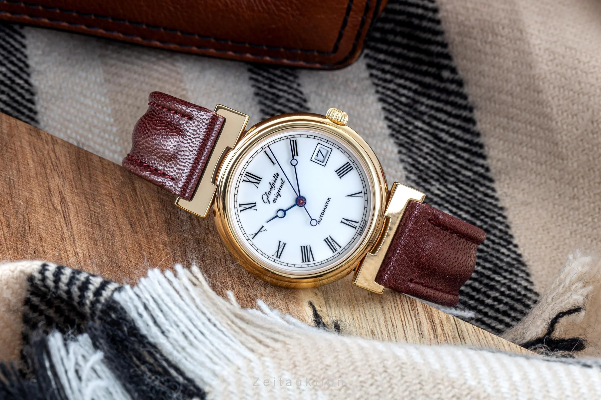 Glashütte Spezimat gold-plated automatic men's watch 10-31-03-04-04  [2205556] - Image 3