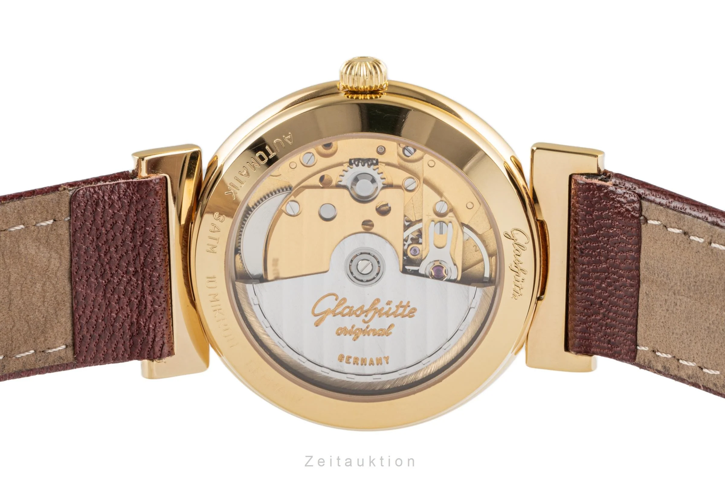 Glashütte Spezimat gold-plated automatic men's watch 10-31-03-04-04  [2205556] - Image 9