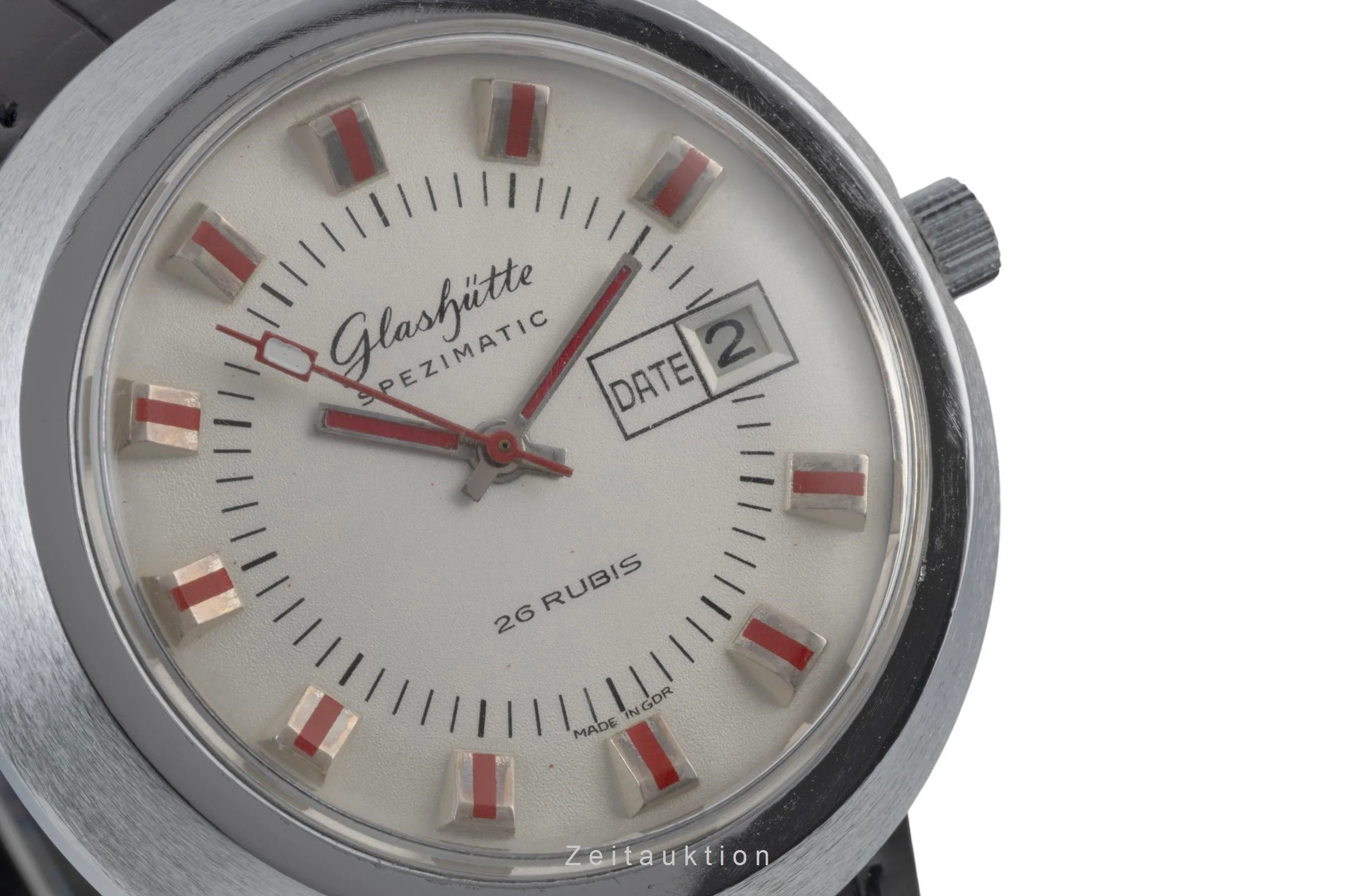 Glashütte Spezimatic chromed brass automatic men's watch  [2400404] - Image 11