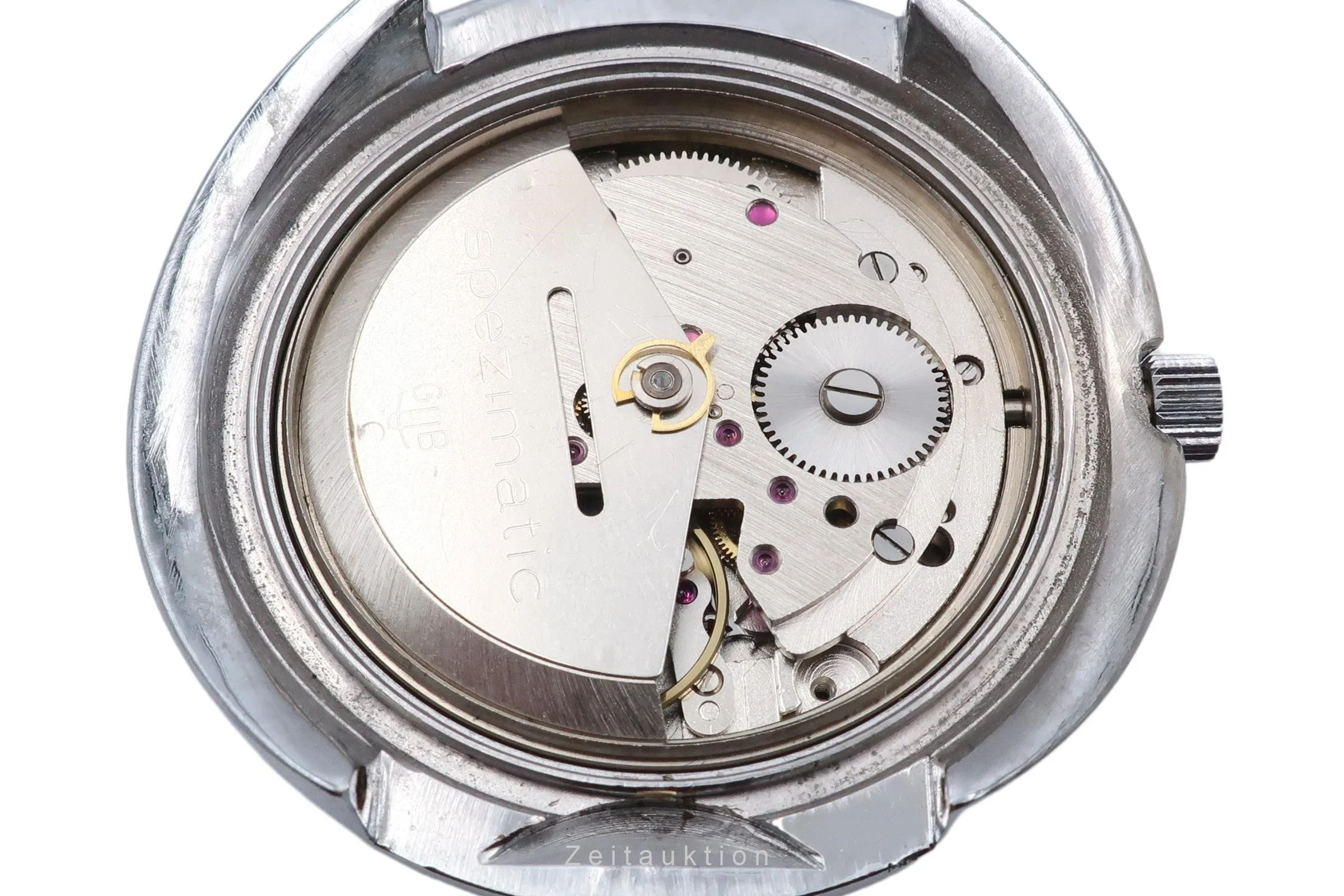 Glashütte Spezimatic chromed brass automatic men's watch  [2400404] - Image 14