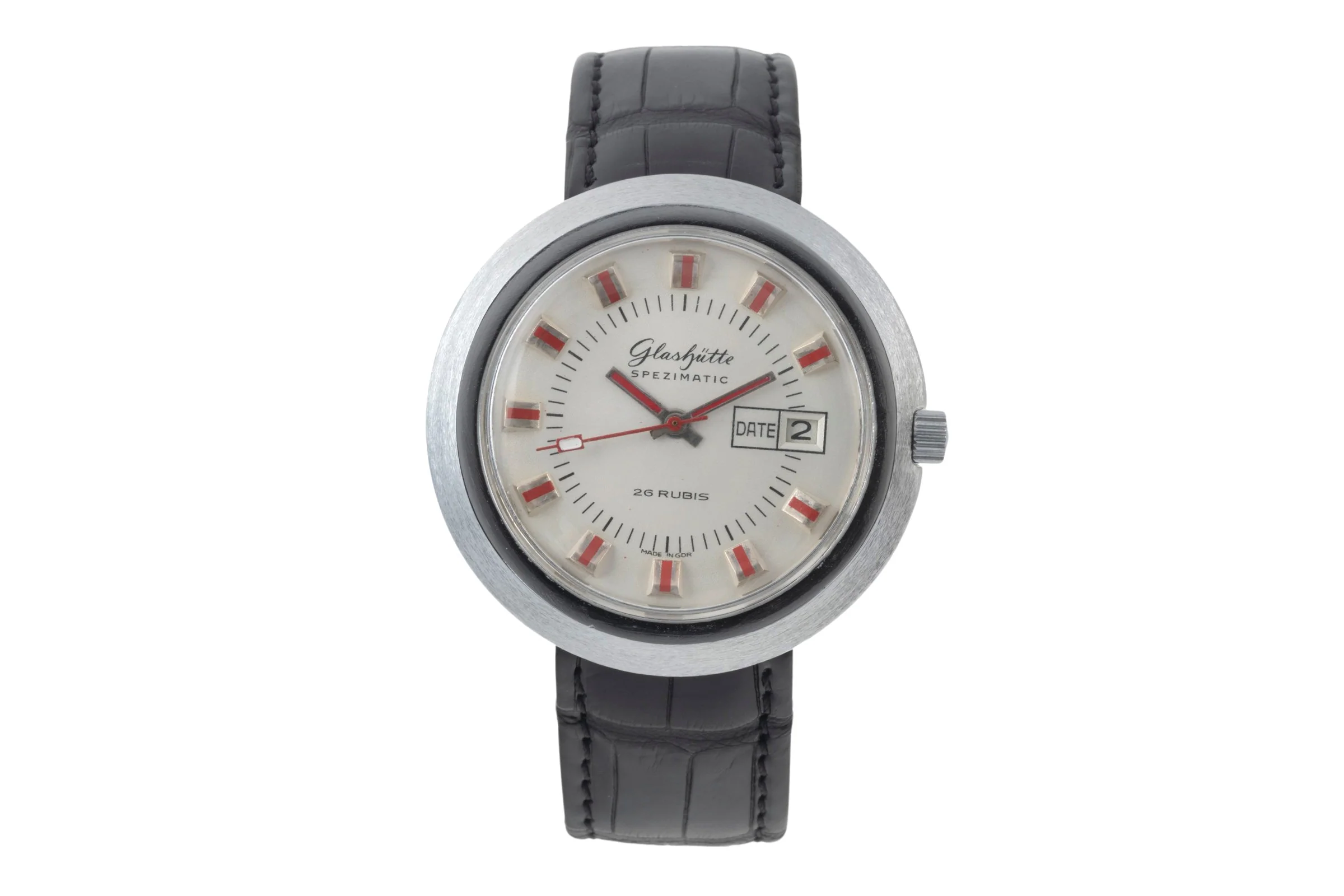 Glashütte Spezimatic chromed brass automatic men's watch  [2400404] - Image 4