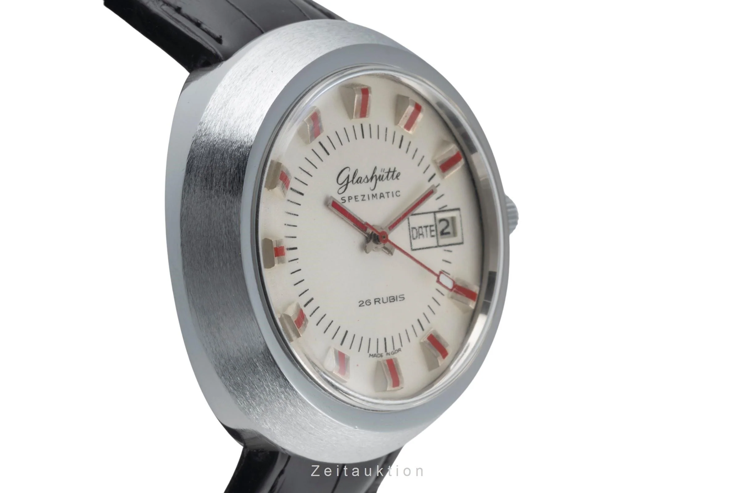 Glashütte Spezimatic chromed brass automatic men's watch  [2400404] - Image 7