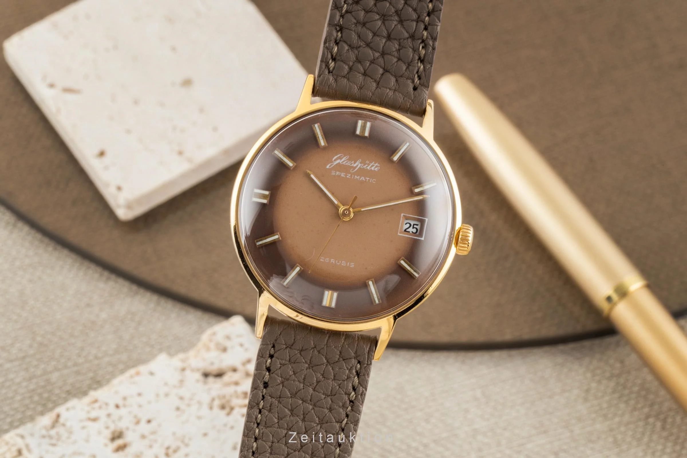 Glashütte Spezimatic gilt-brass automatic men's watch Vintage  [2600576] - Image 2