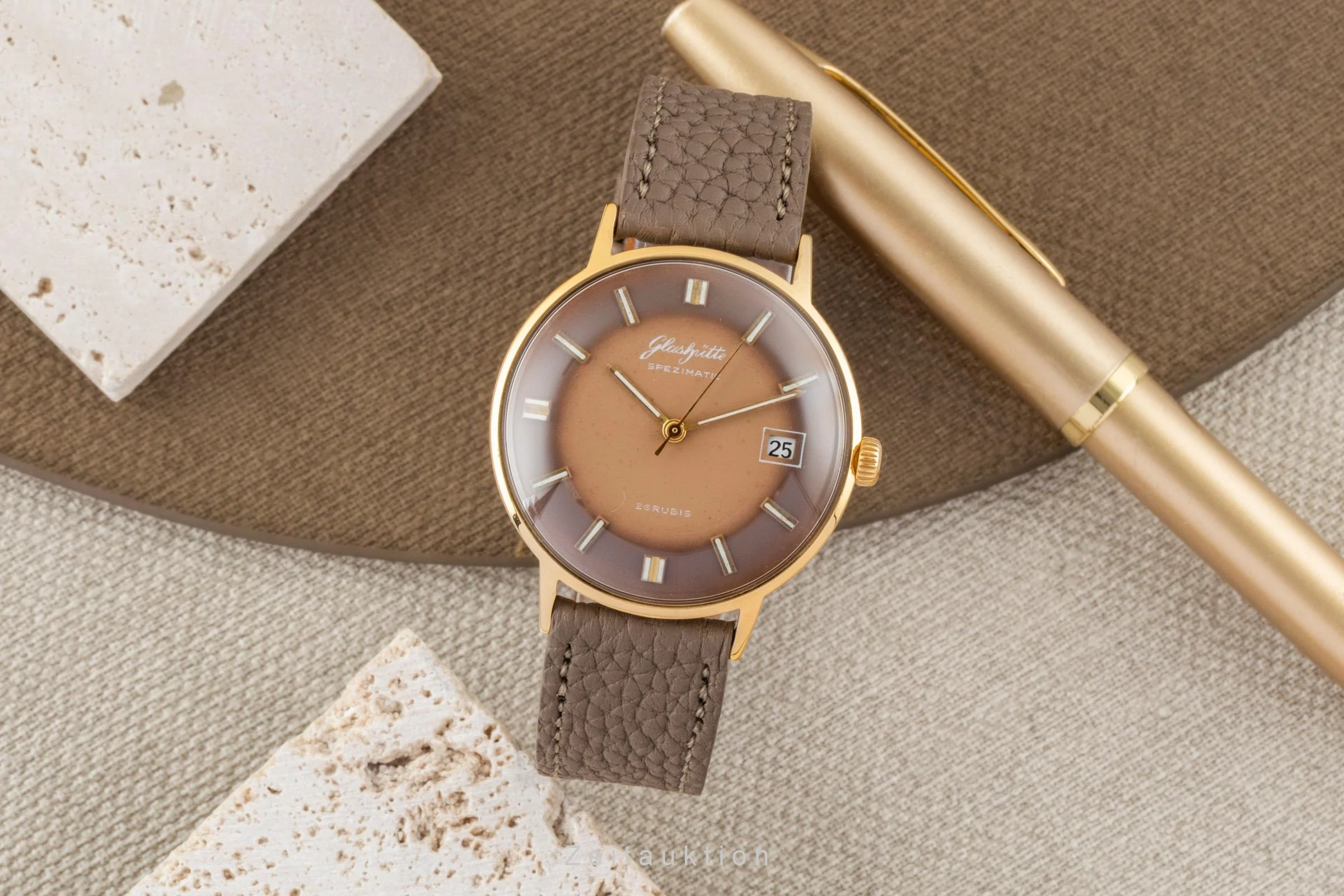 Glashütte Spezimatic gilt-brass automatic men's watch Vintage  [2600576] - Image 4