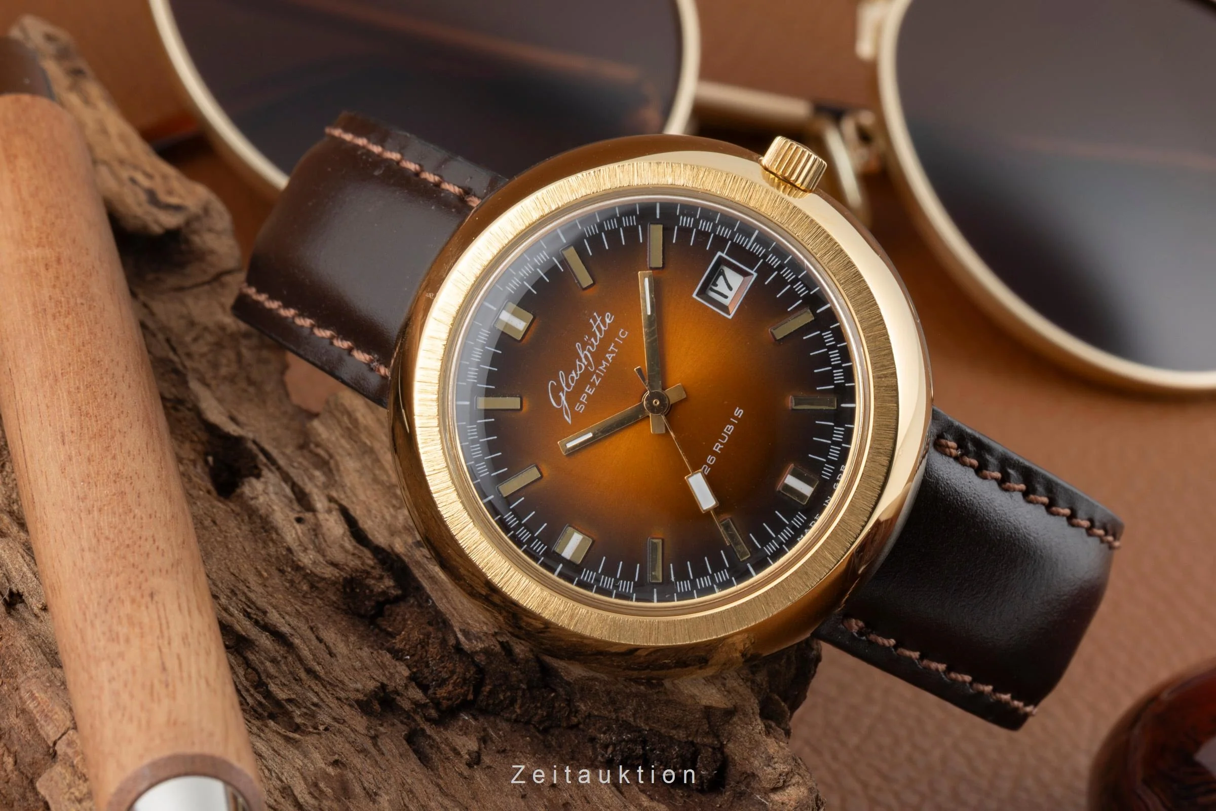 Glashütte Spezimatic gilt-brass automatic men's watch Vintage  [2600580] - Image 3