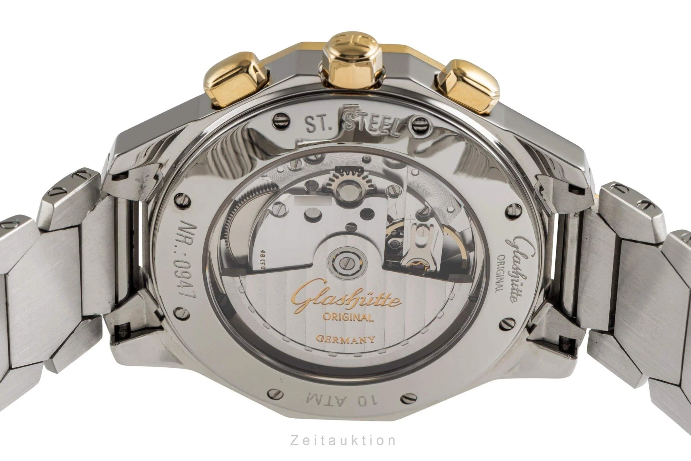 Glashütte Sport chronograph steel / gold automatic men's watch 1-10-66-12-11-04  [2500525] - Image 10