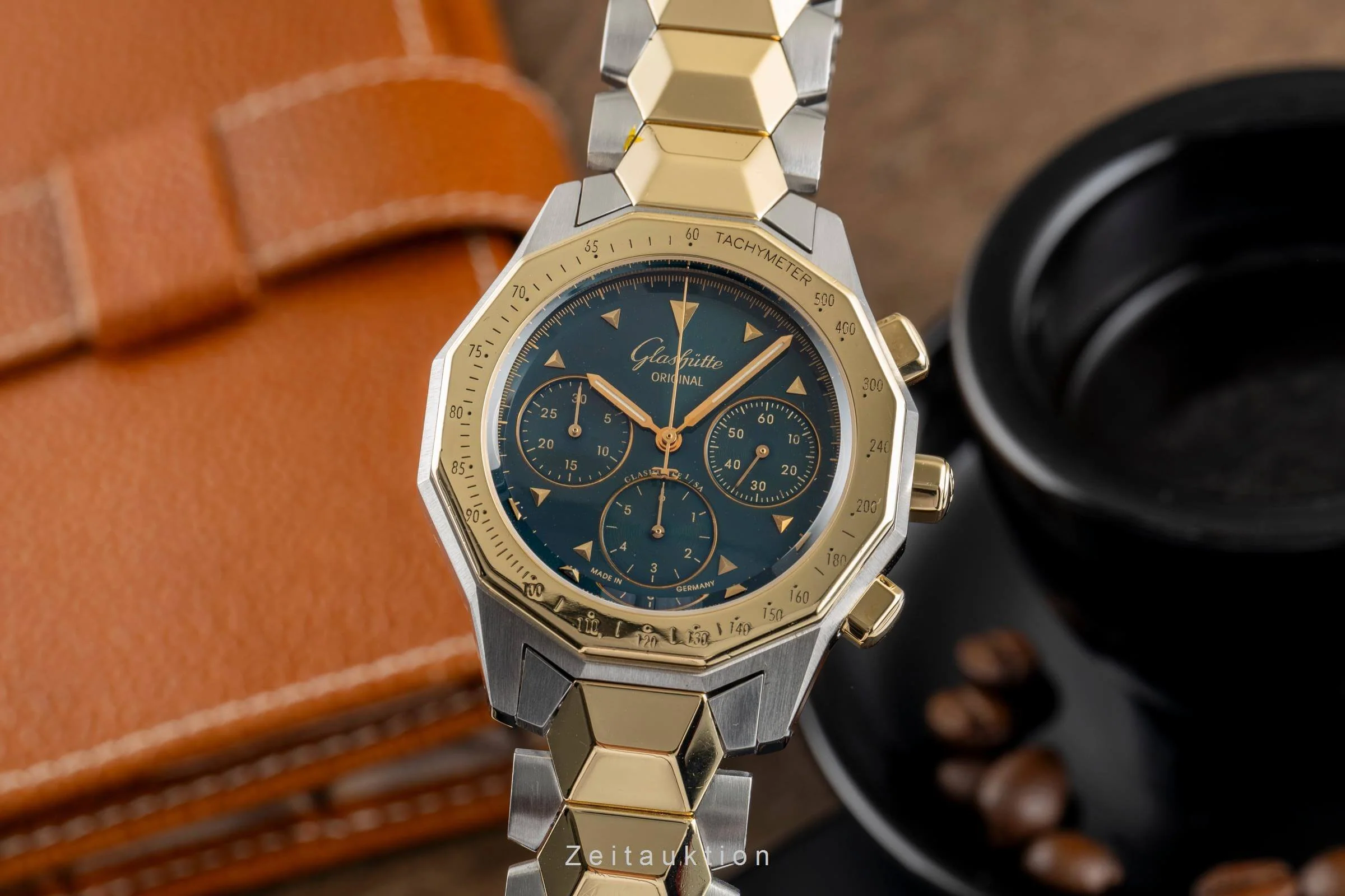 Glashütte Sport chronograph steel / gold automatic men's watch 1-10-66-12-11-04  [2500525] - Image 2