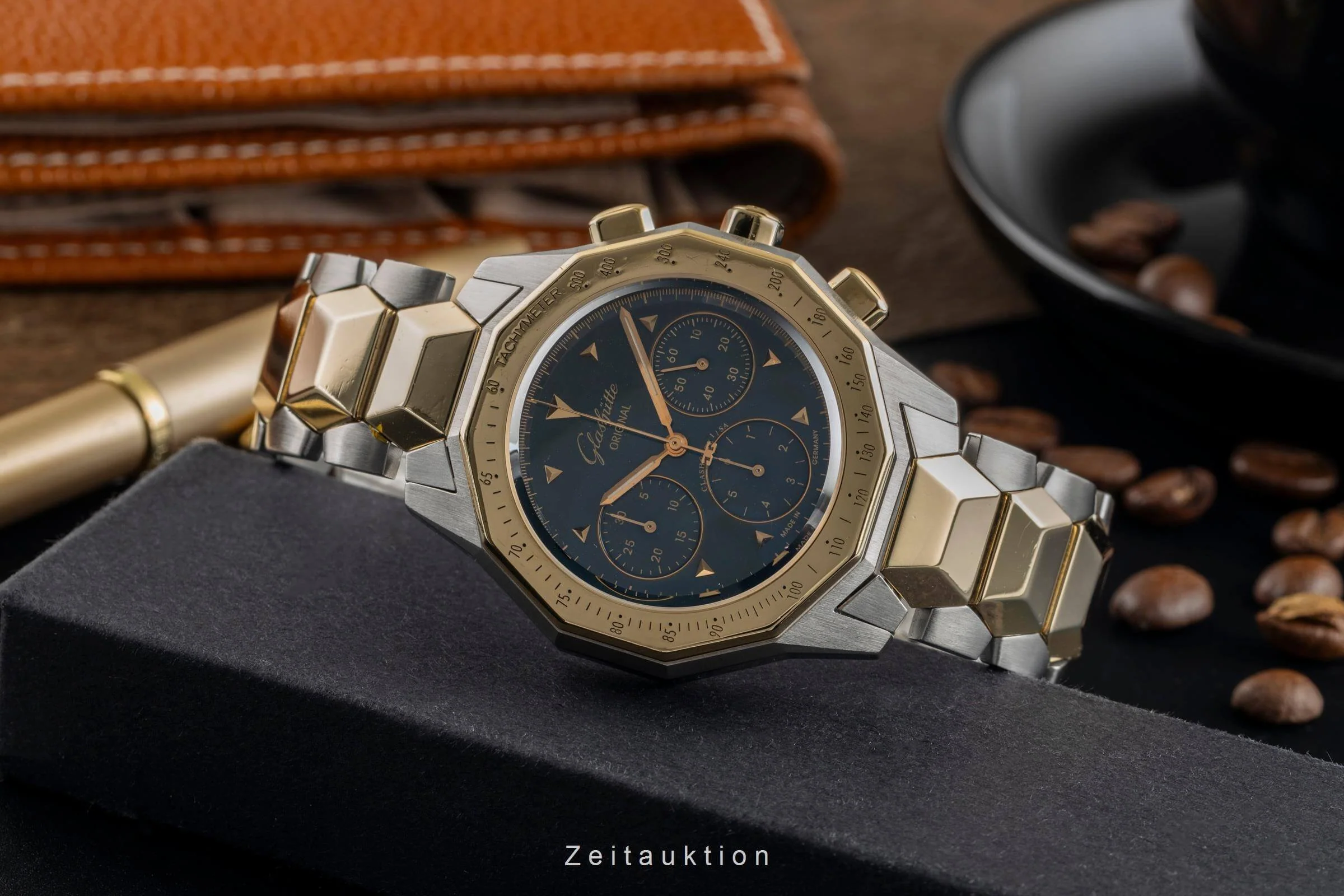 Glashütte Sport chronograph steel / gold automatic men's watch 1-10-66-12-11-04  [2500525] - Image 3