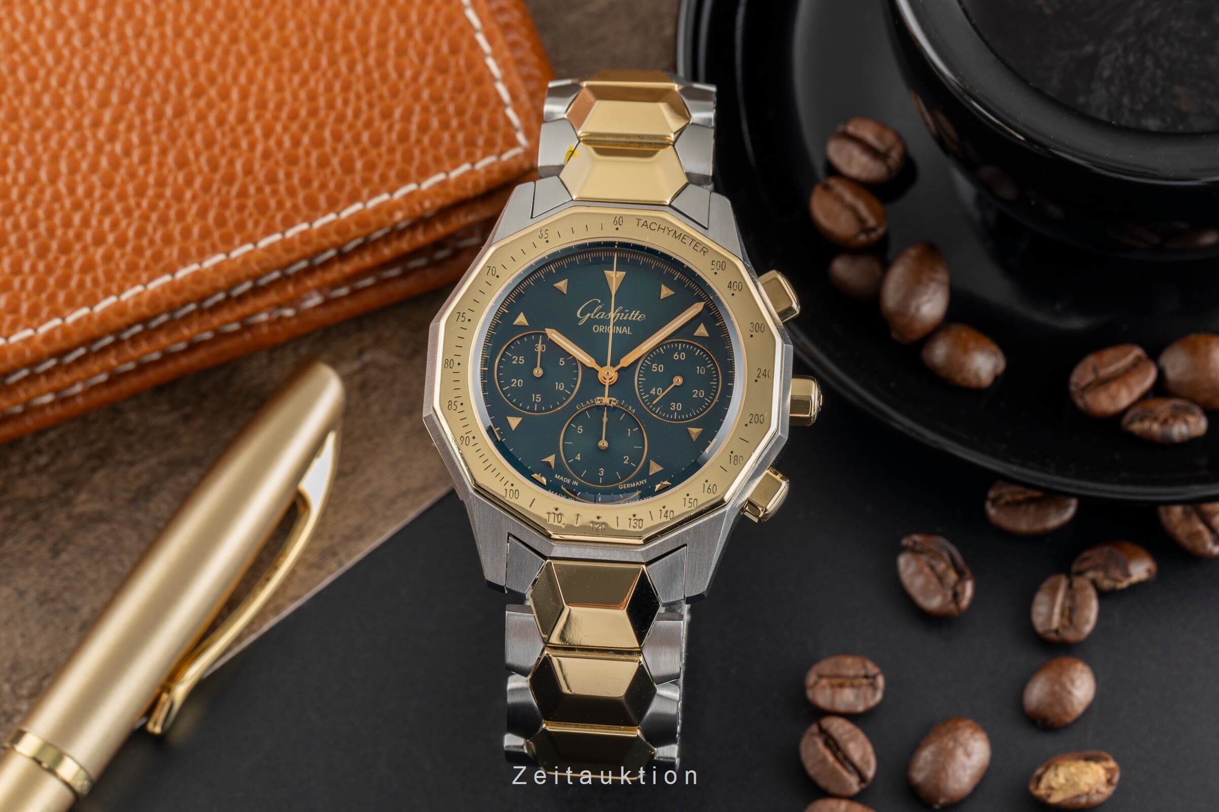 Glashütte Sport chronograph steel / gold automatic men's watch 1-10-66-12-11-04  [2500525] - Image 4