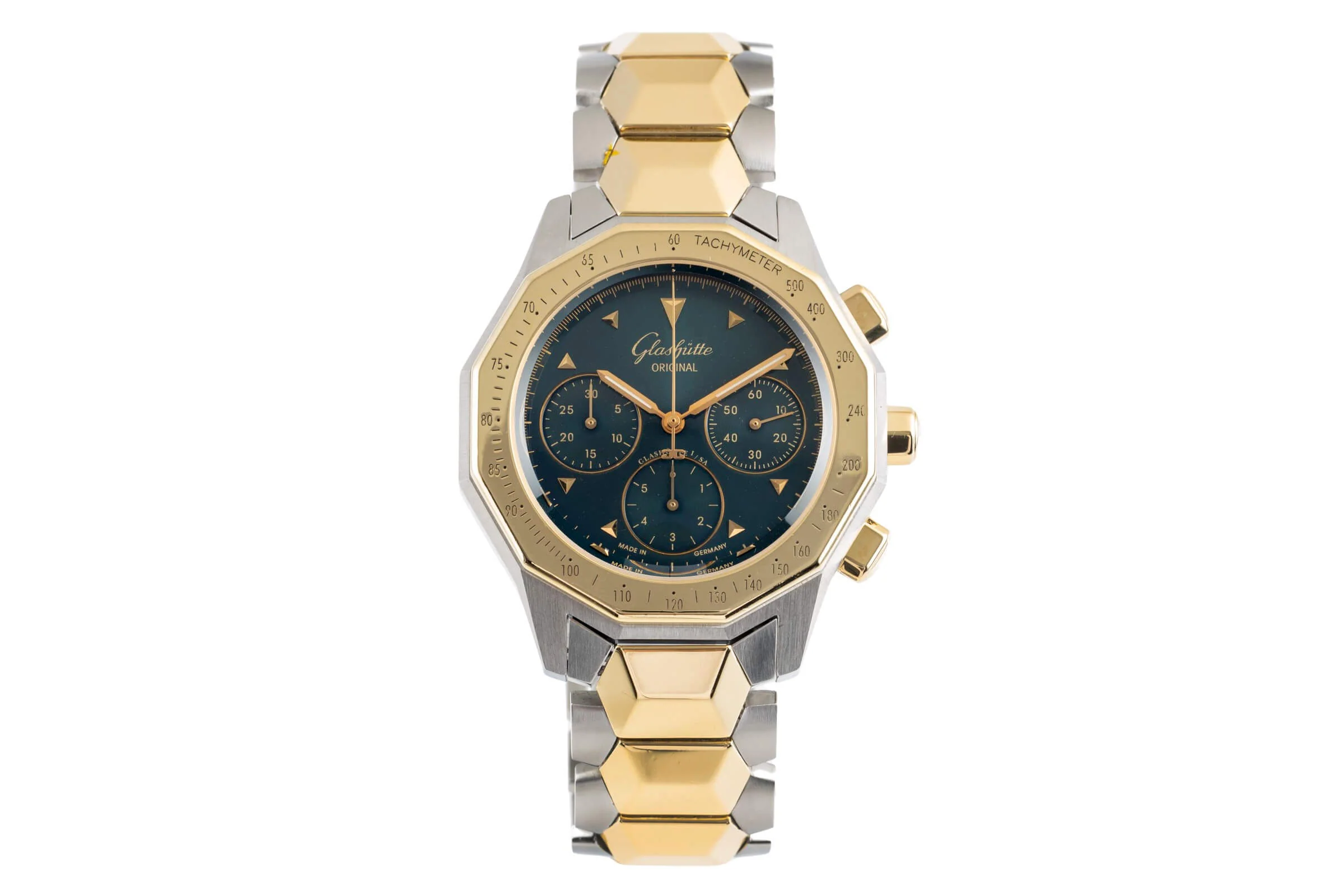 Glashütte Sport chronograph steel / gold automatic men's watch 1-10-66-12-11-04  [2500525] - Image 5