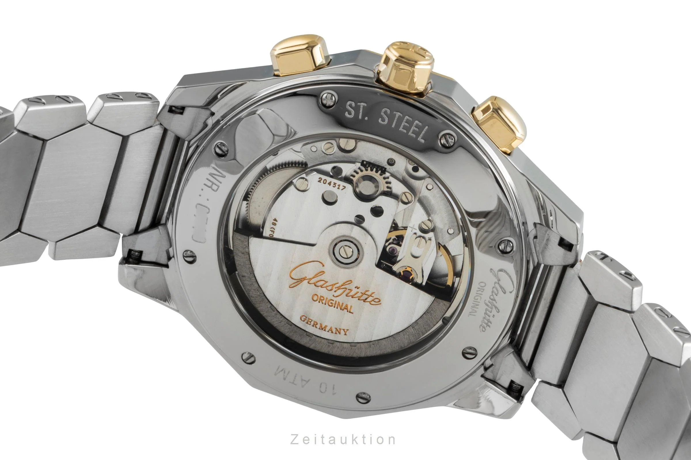 Glashütte Sport chronograph steel / gold automatic men's watch 1-10-66-12-11-04  [2502736] - Image 12