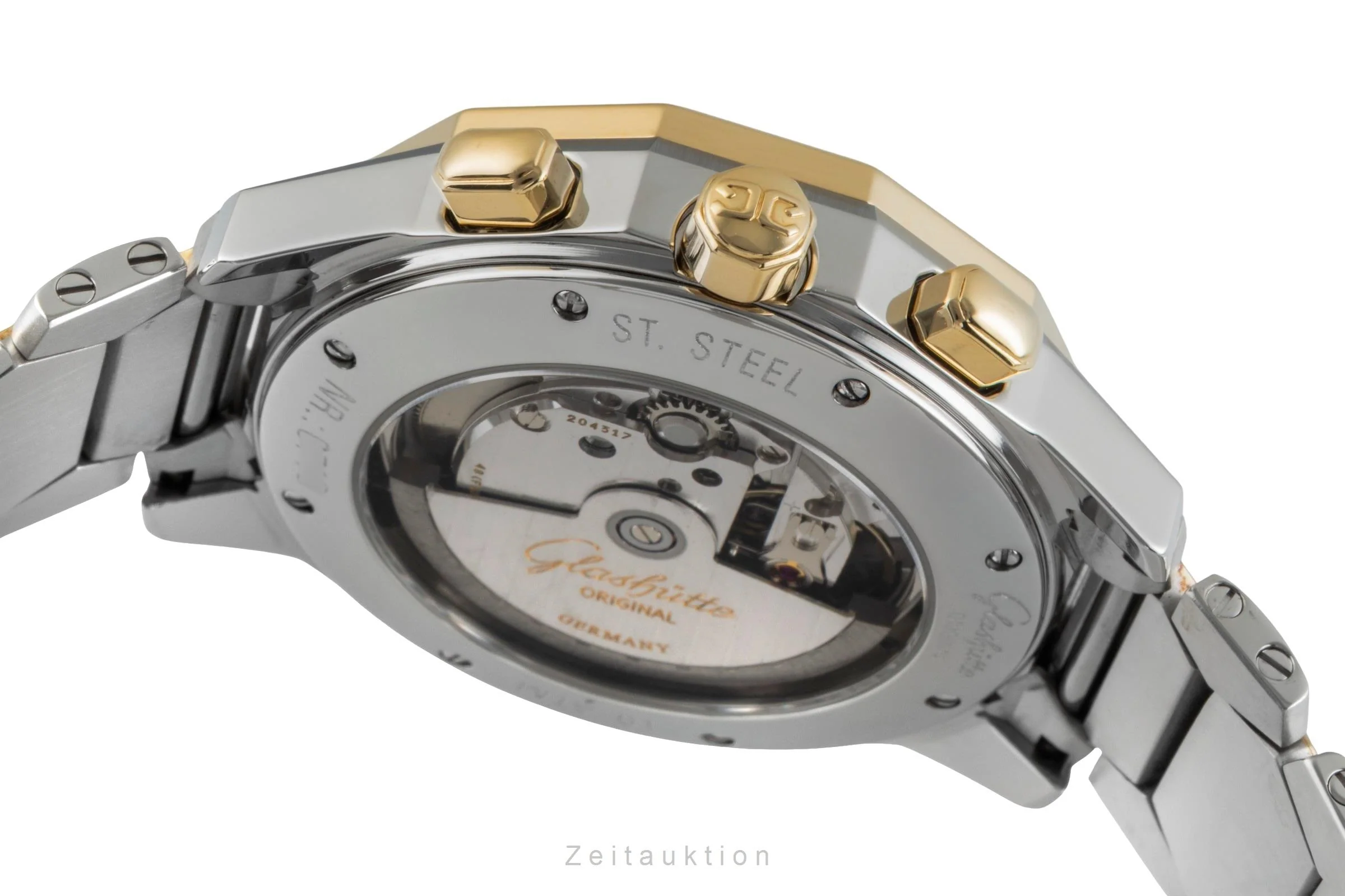 Glashütte Sport chronograph steel / gold automatic men's watch 1-10-66-12-11-04  [2502736] - Image 13