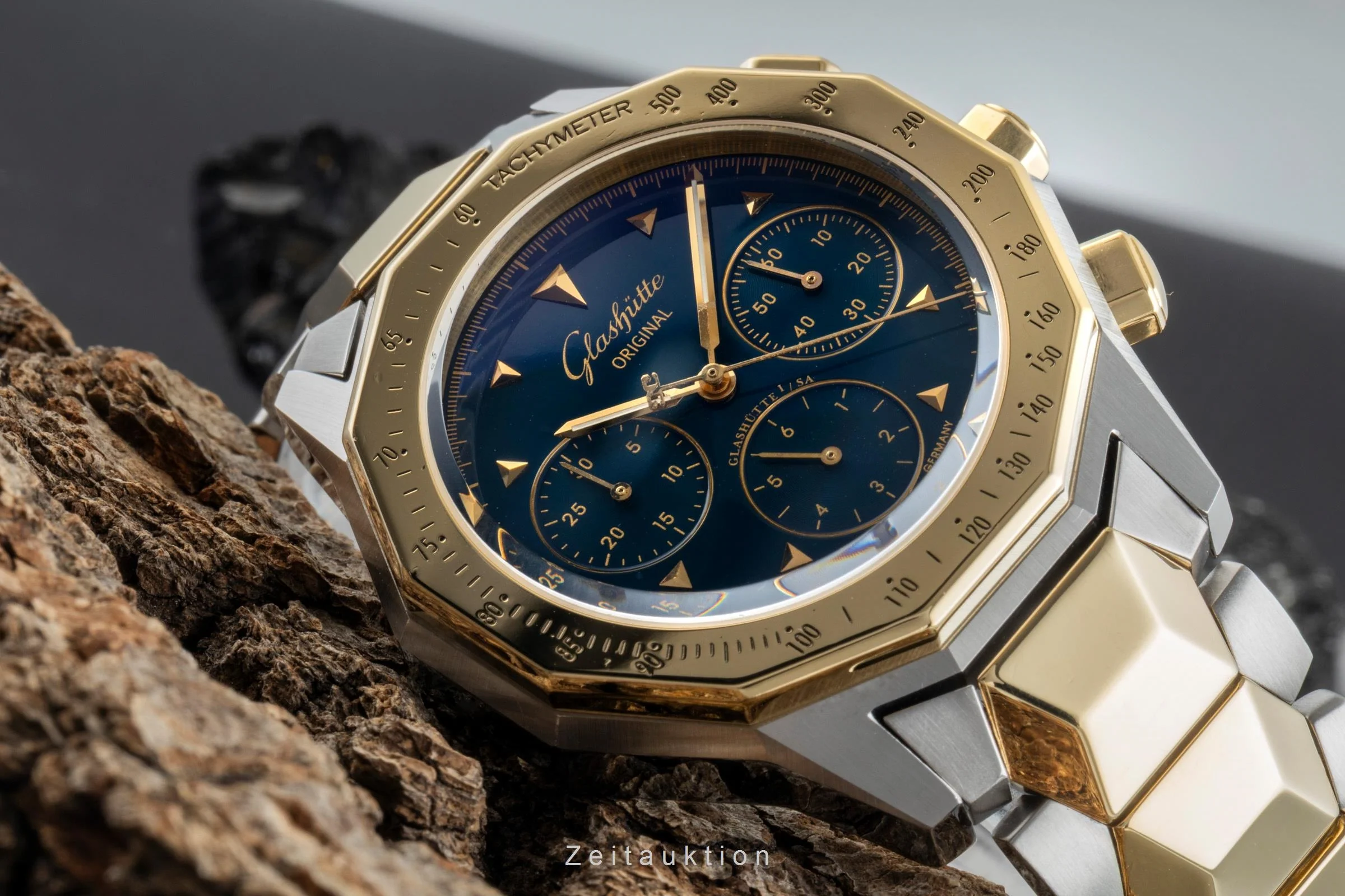 Glashütte Sport chronograph steel / gold automatic men's watch 1-10-66-12-11-04  [2502736] - Image 16