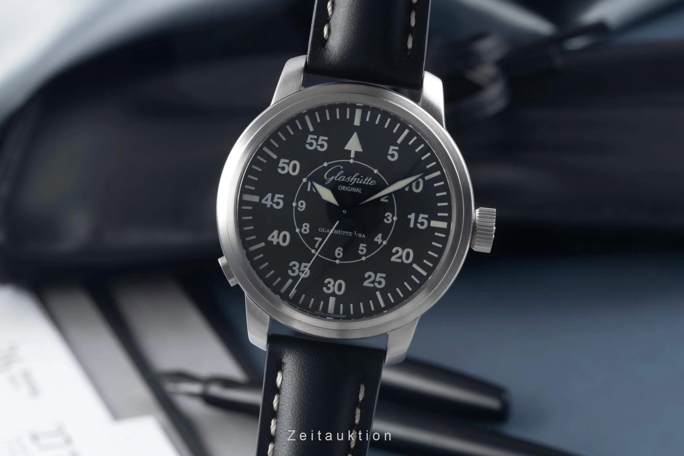 Glashütte steel automatic men's watch 100-09-07-04-04  [2501058] - Image 2