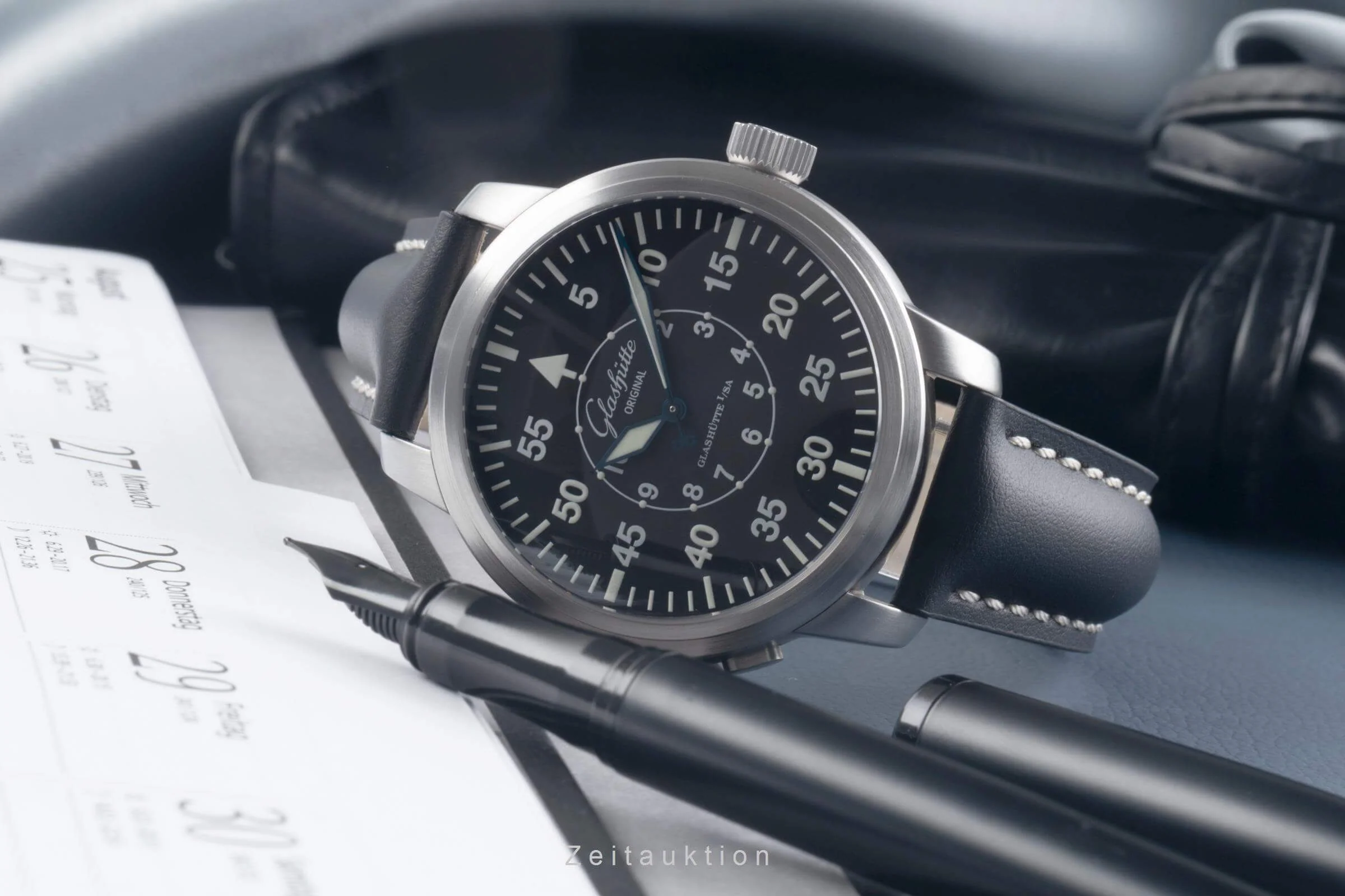 Glashütte steel automatic men's watch 100-09-07-04-04  [2501058] - Image 3
