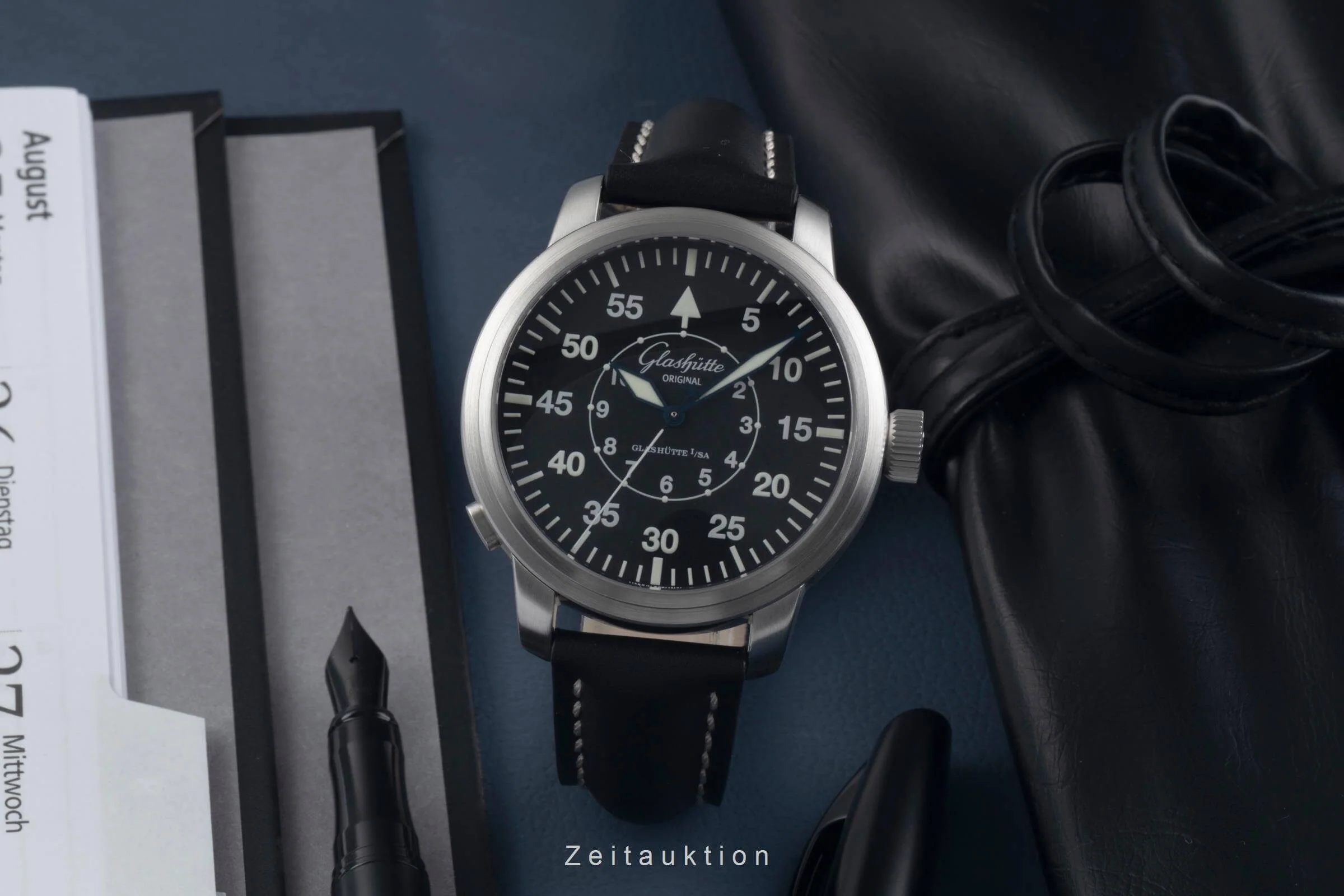 Glashütte steel automatic men's watch 100-09-07-04-04  [2501058] - Image 4