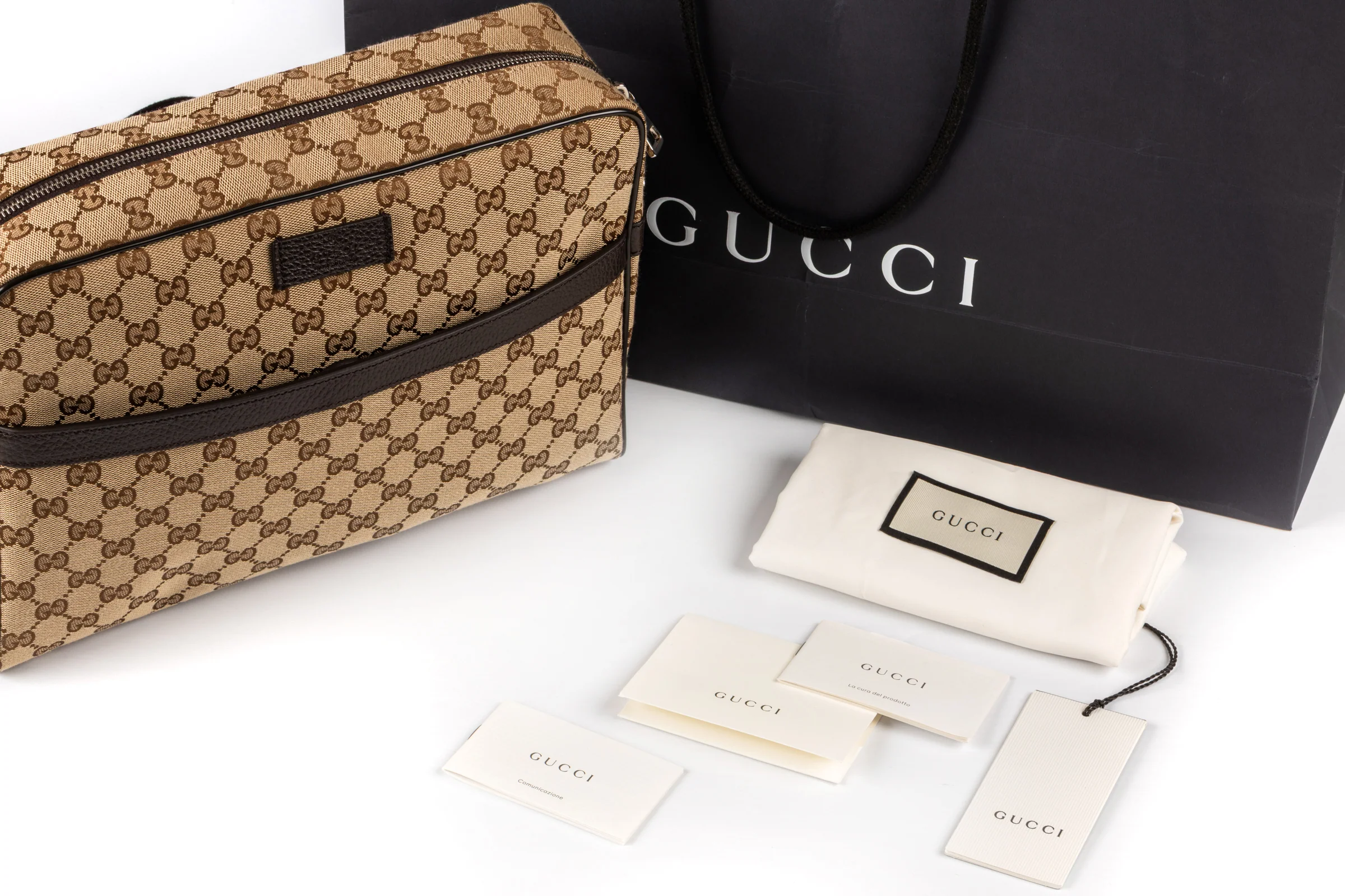 Gucci Messenger Bag GG Supreme Canvas Monogram bag Beige/Brown RRP: 1650,- €[KL25993] - Image 2