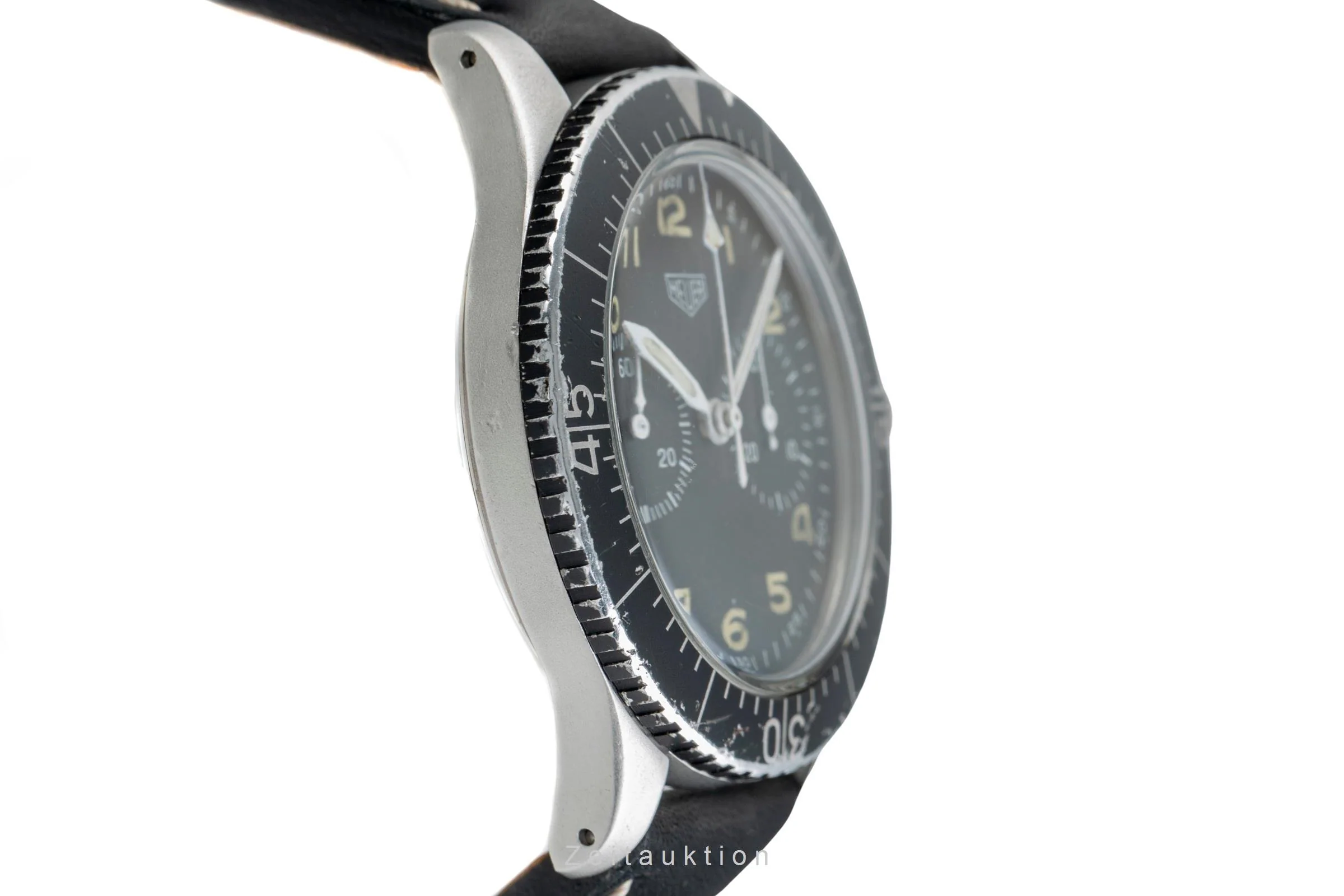 Heuer Bundeswehr chronograph steel manual winding men's watch 1550 SG Vintage  [2503963] - Image 8