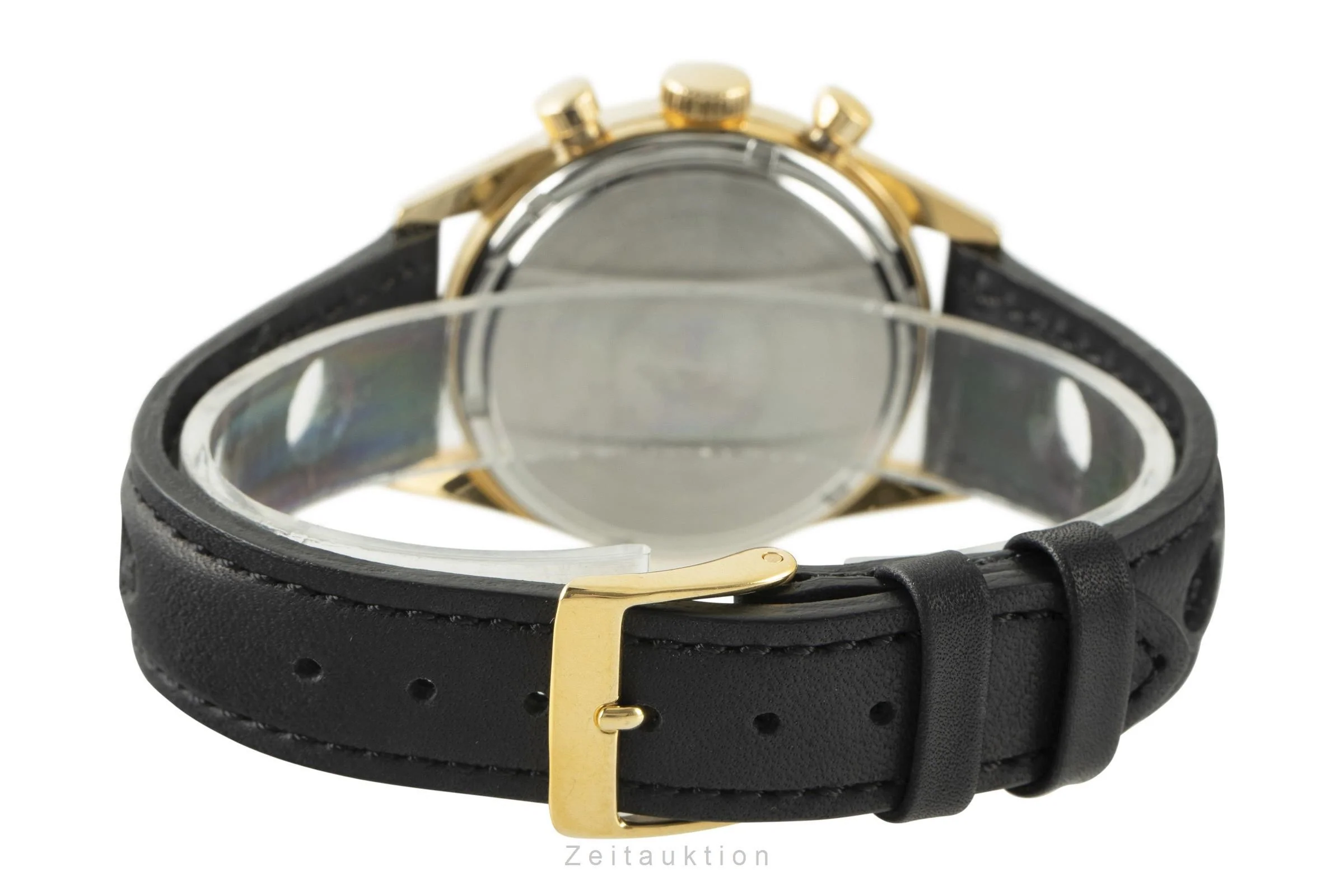 Heuer Carrera chronograph gold-plated manual winding men's watch C.7666-5 Vintage  [2107022] - Image 10